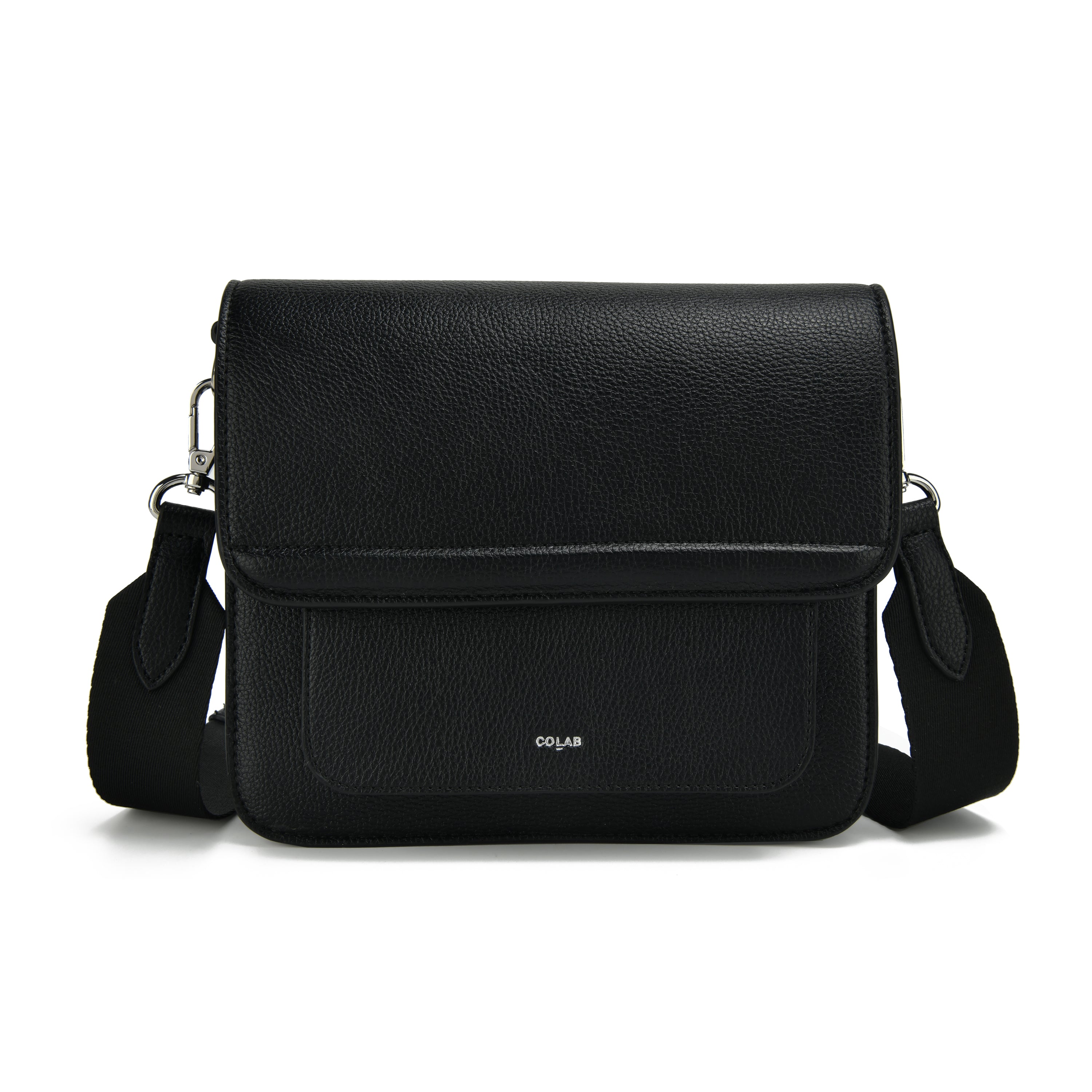 co-lab Allure Flap Crossbody - Black