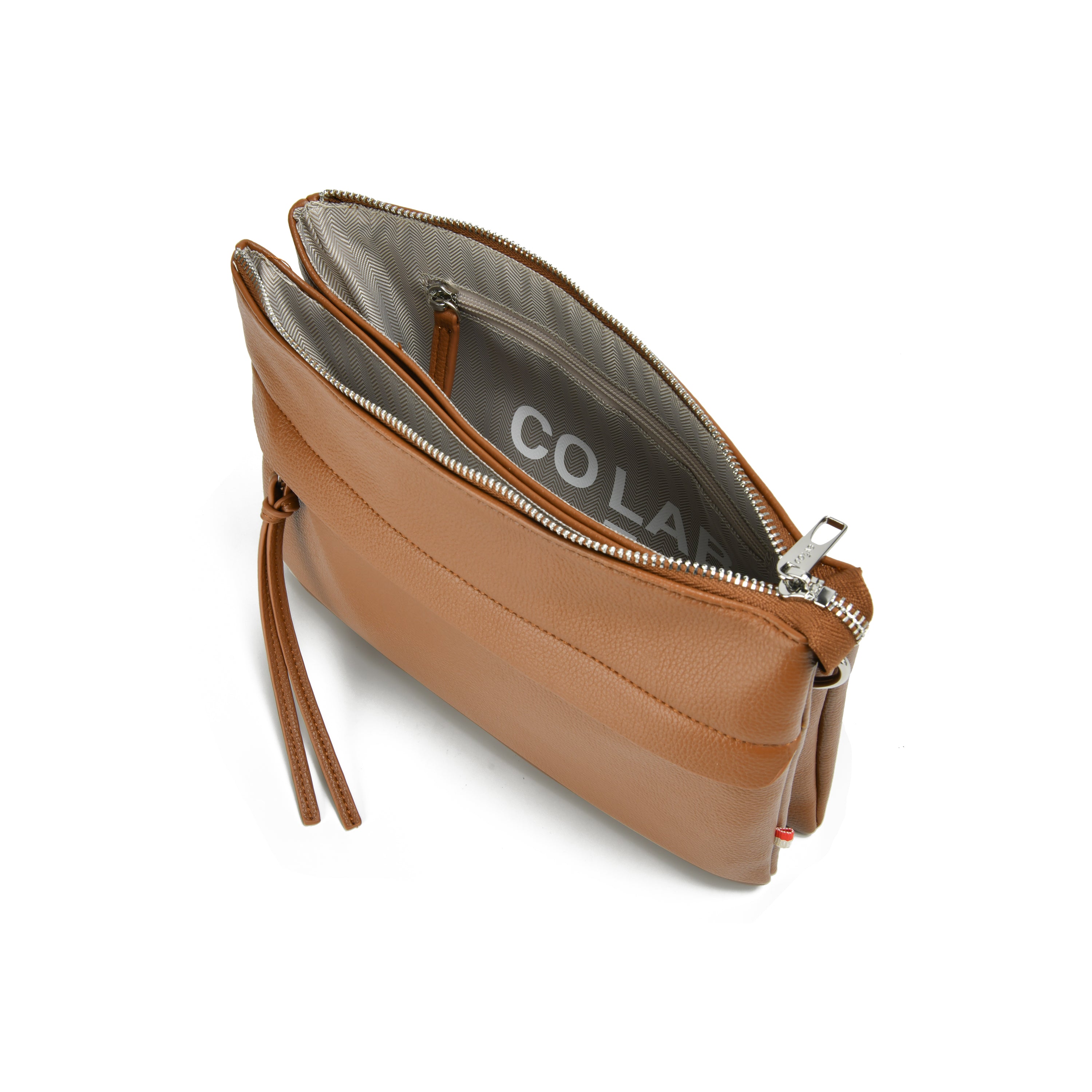 co-lab Charlie Clutch/Crossbody - Brown