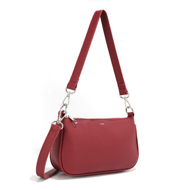 co-lab Chloe Baguette Crossbody - Pomegranate Accessories - Other Accessories - Handbags & Wallets by co-lab | Grace the Boutique