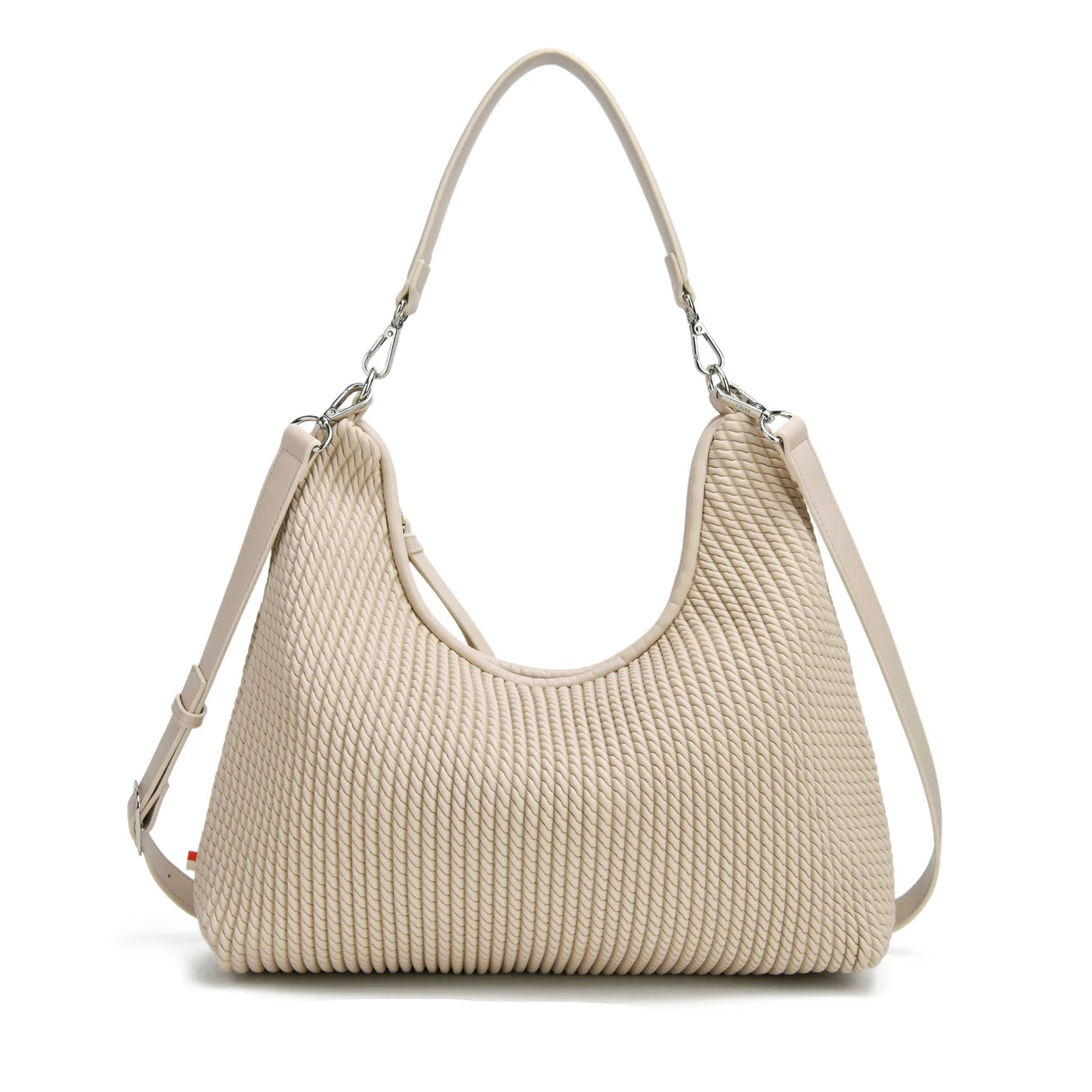 co-lab Demi Hobo Crossbody - Bone