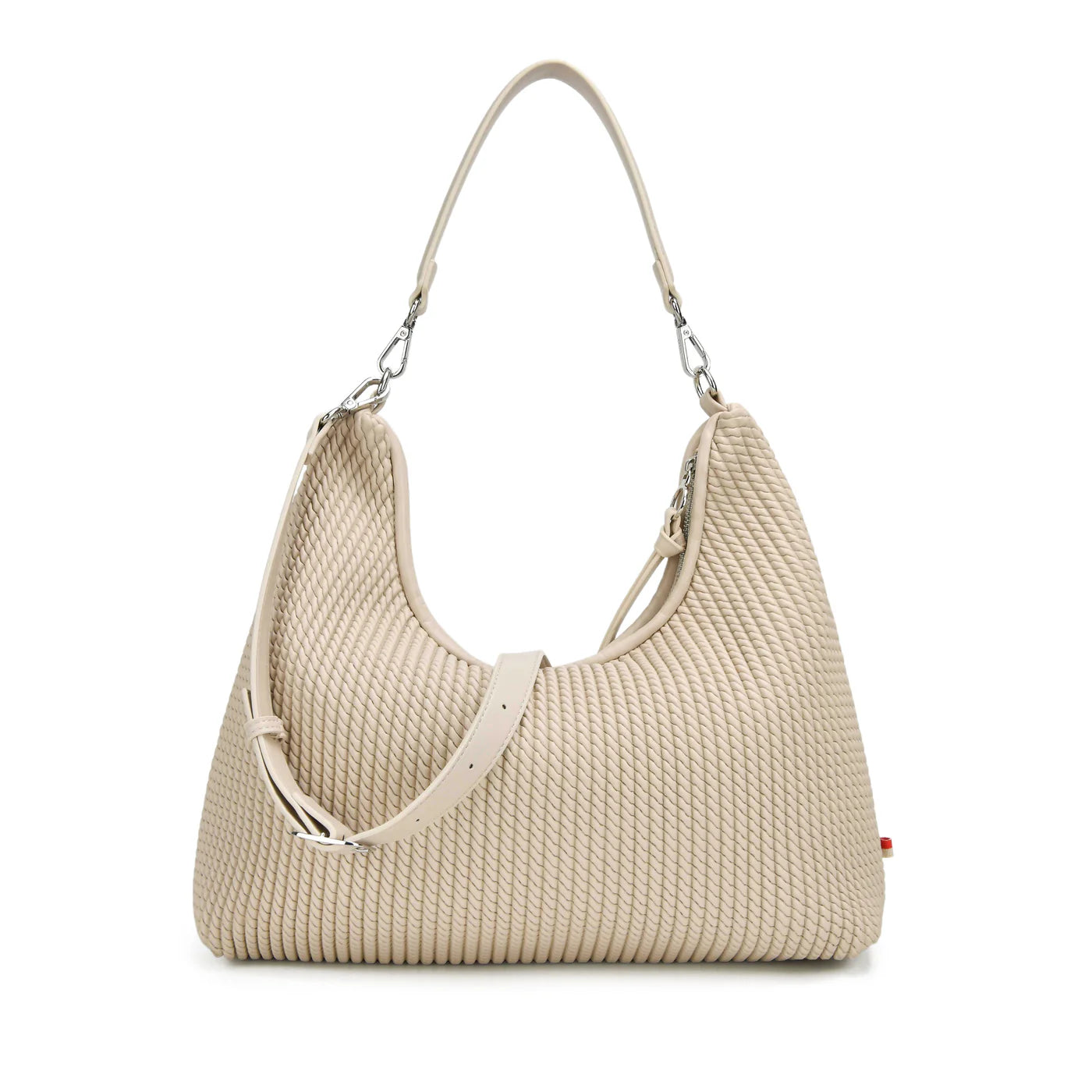 co-lab Demi Hobo Crossbody - Bone