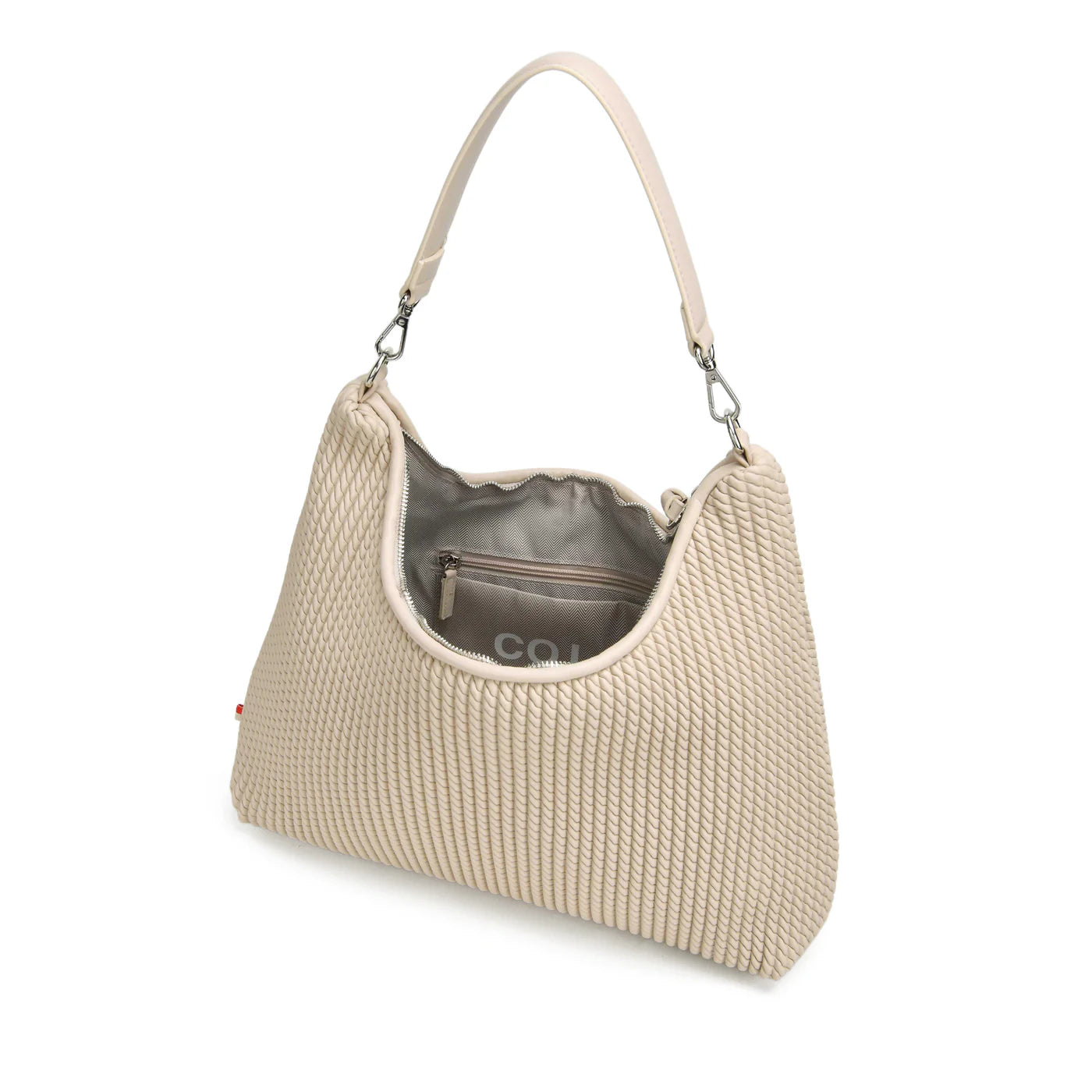 co-lab Demi Hobo Crossbody - Bone