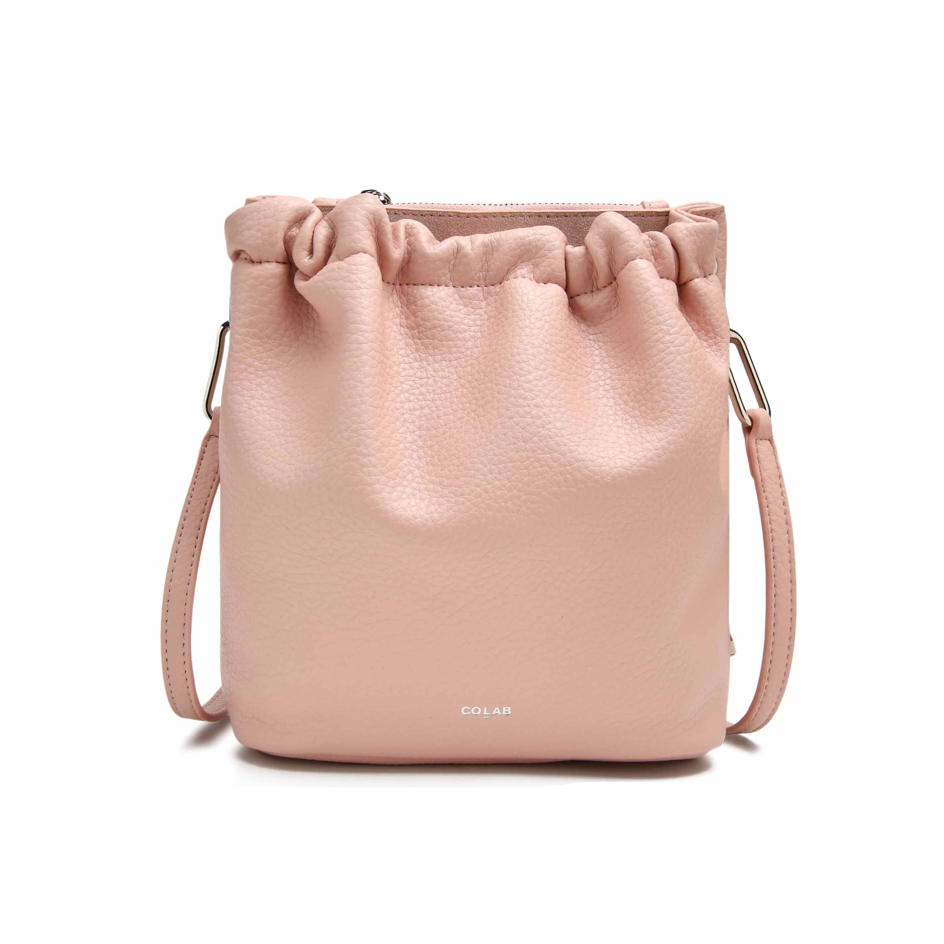 co-lab Florence Bucket Crossbody - Soft Pink
