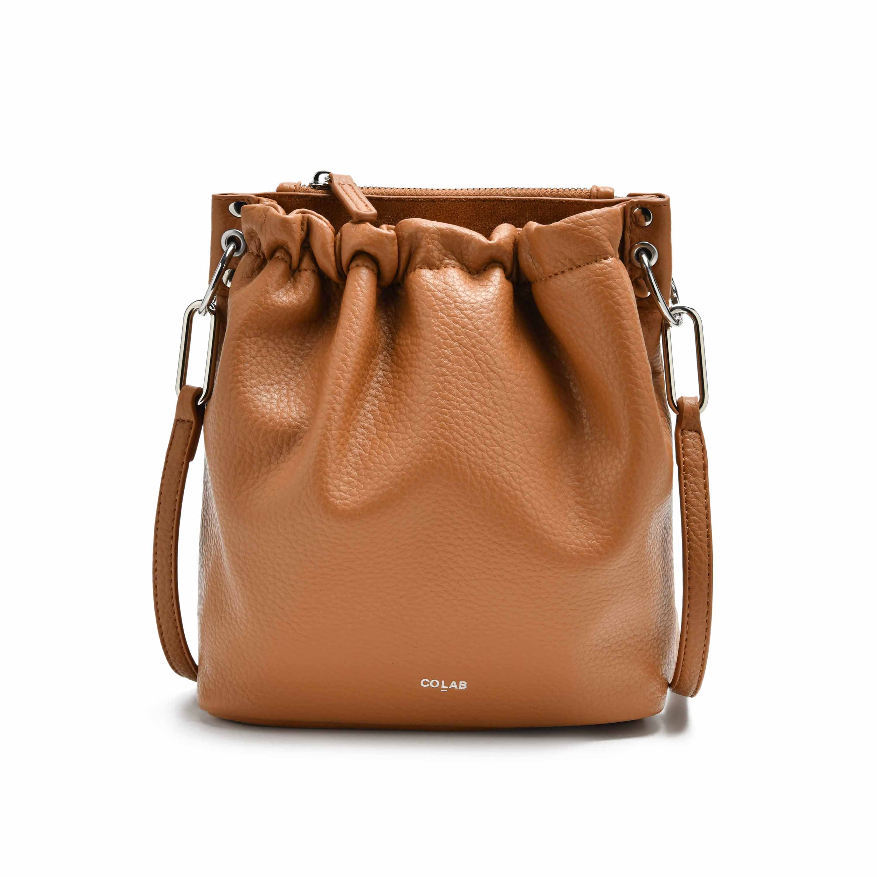 co-lab Florence Bucket Crossbody - Tan