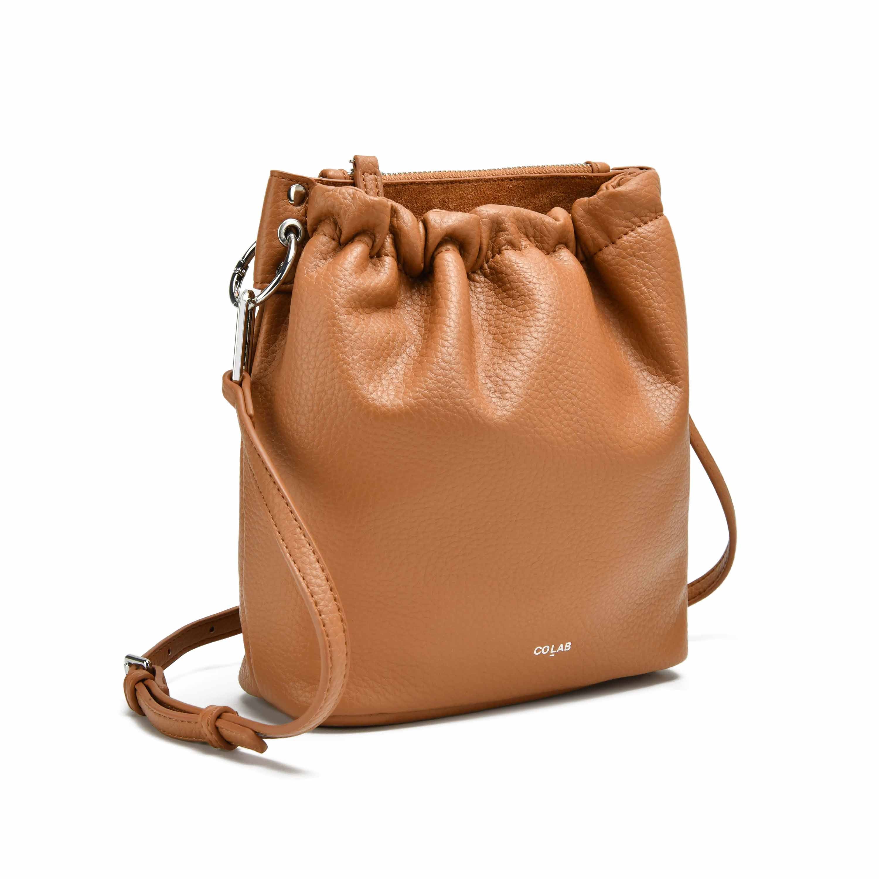 co-lab Florence Bucket Crossbody - Tan