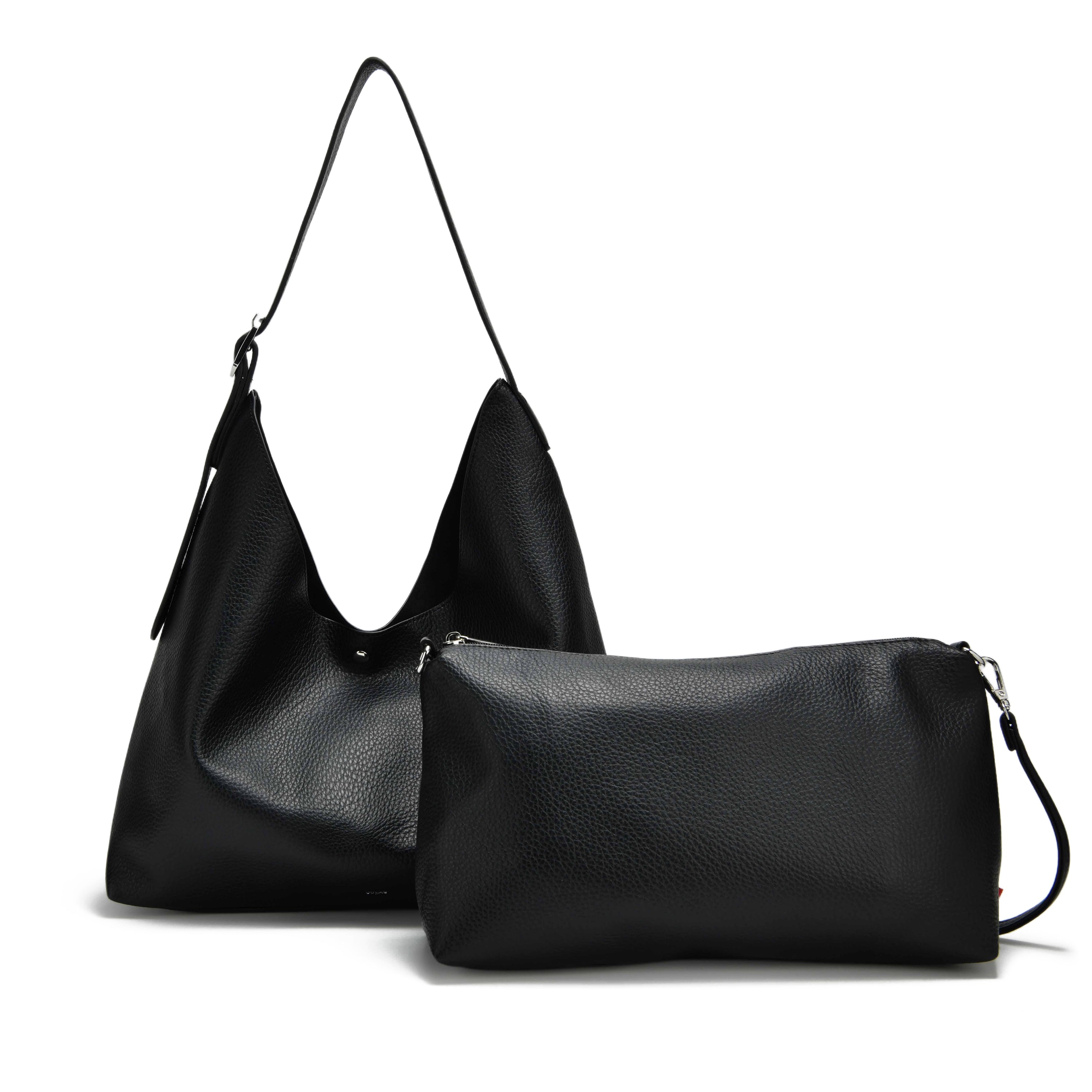 co-lab Jamie Slouchy Hobo - Black