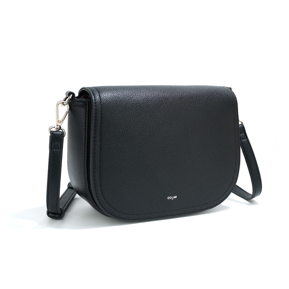 co-lab Janni Flap Crossbody - Black Accessories - Other Accessories - Handbags & Wallets by co-lab | Grace the Boutique