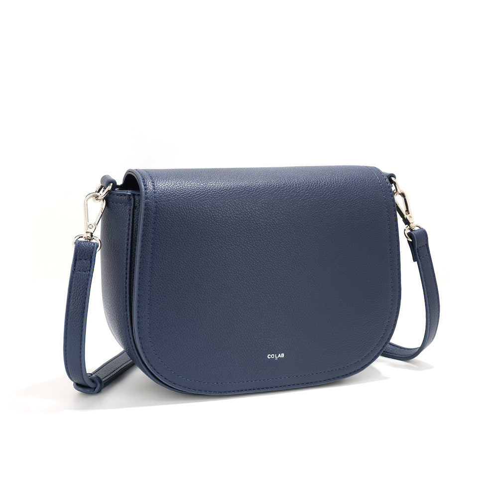 co-lab Janni Flap Crossbody - Midnight Blue Accessories - Other Accessories - Handbags & Wallets by co-lab | Grace the Boutique