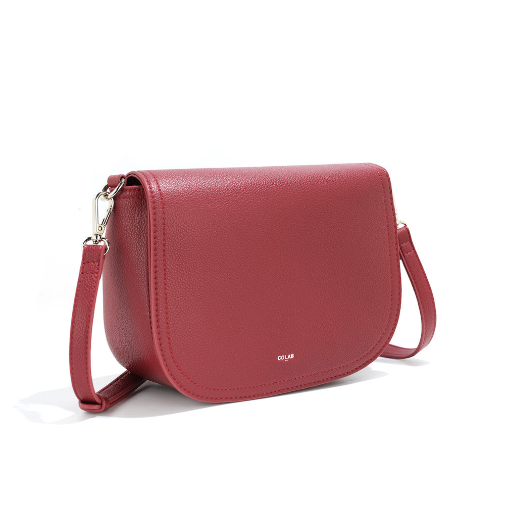 co-lab Janni Flap Crossbody - Pomegranate Accessories - Other Accessories - Handbags & Wallets by co-lab | Grace the Boutique