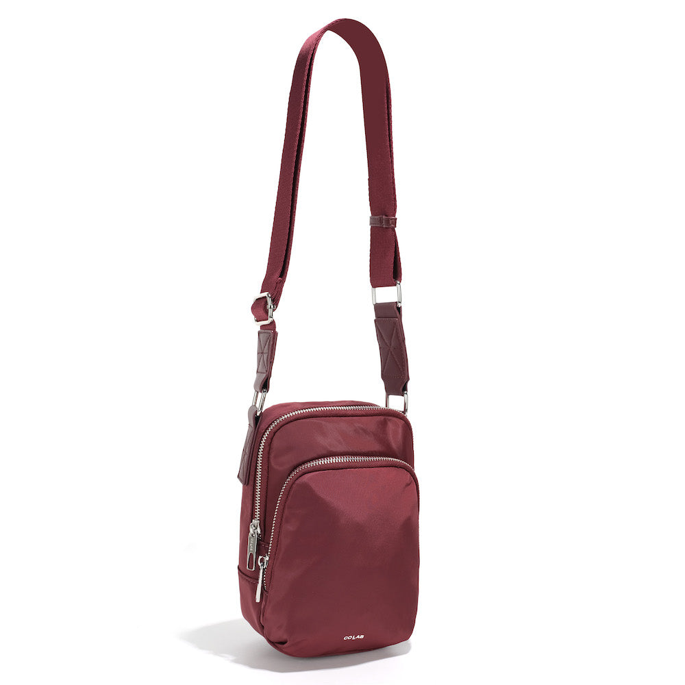 co-lab Linda Tech Crossbody - Dark Pomegranate Accessories - Other Accessories - Handbags & Wallets by co-lab | Grace the Boutique