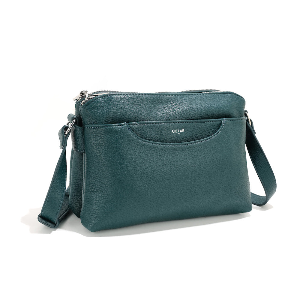 co-lab Magali Rounded Top Crossbody - Deep Sea Accessories - Other Accessories - Handbags & Wallets by co-lab | Grace the Boutique