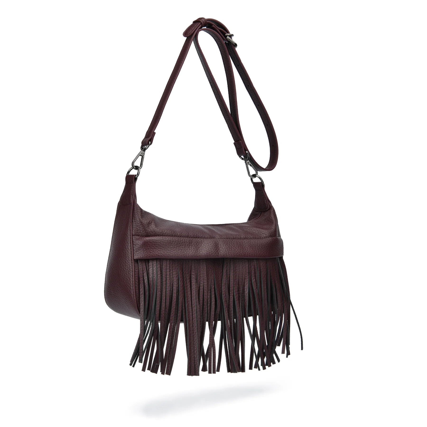 co-lab Oui Fringe Crossbody - Blackberry