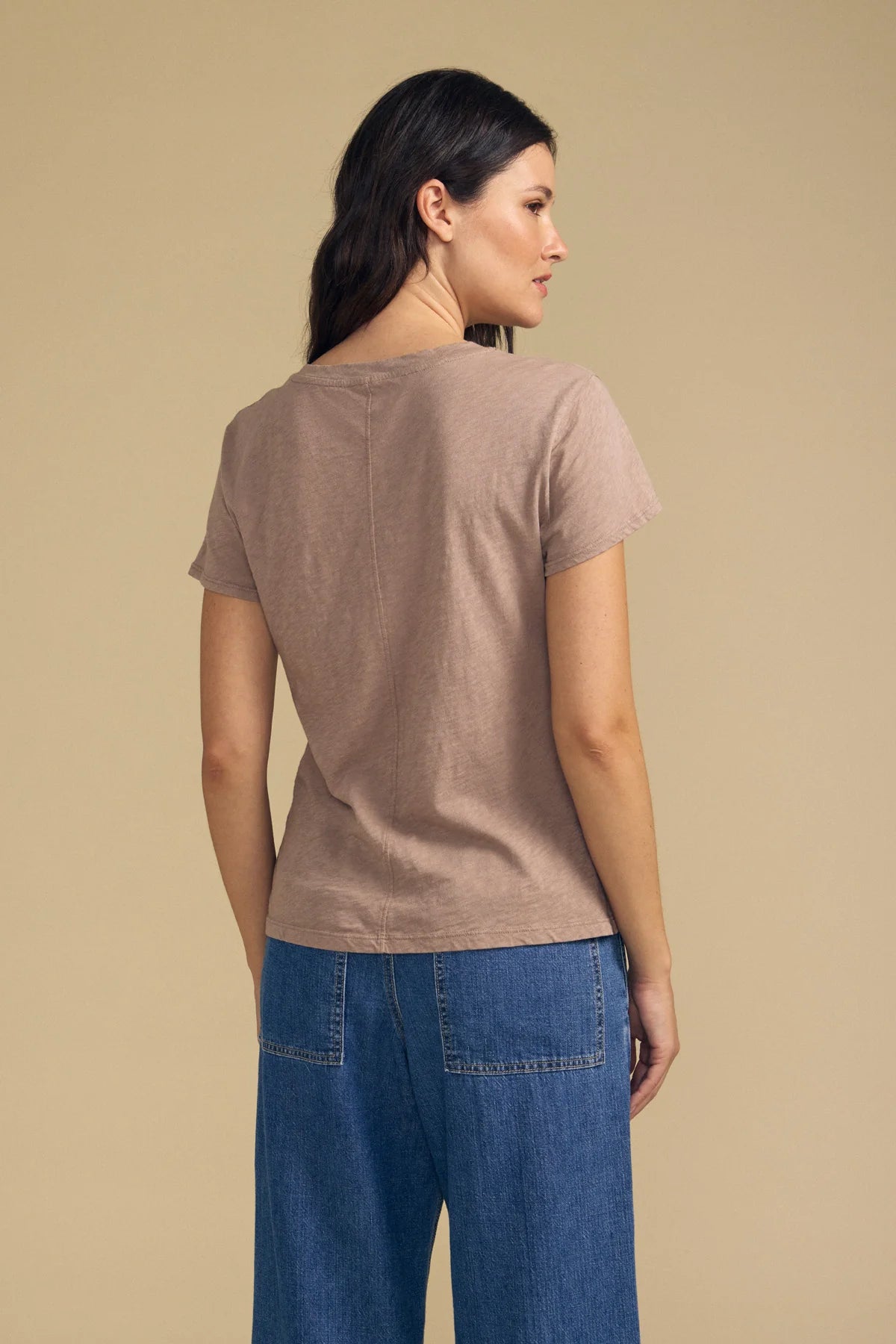 Velvet Odelia Tee - Faded Coco