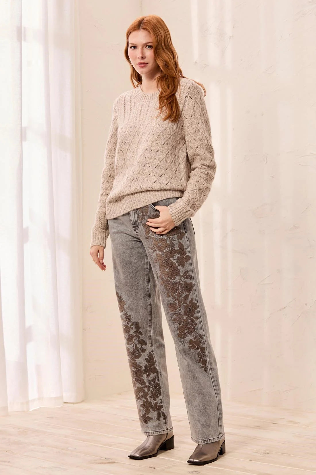 Tribal Farrah Sweater - Copper