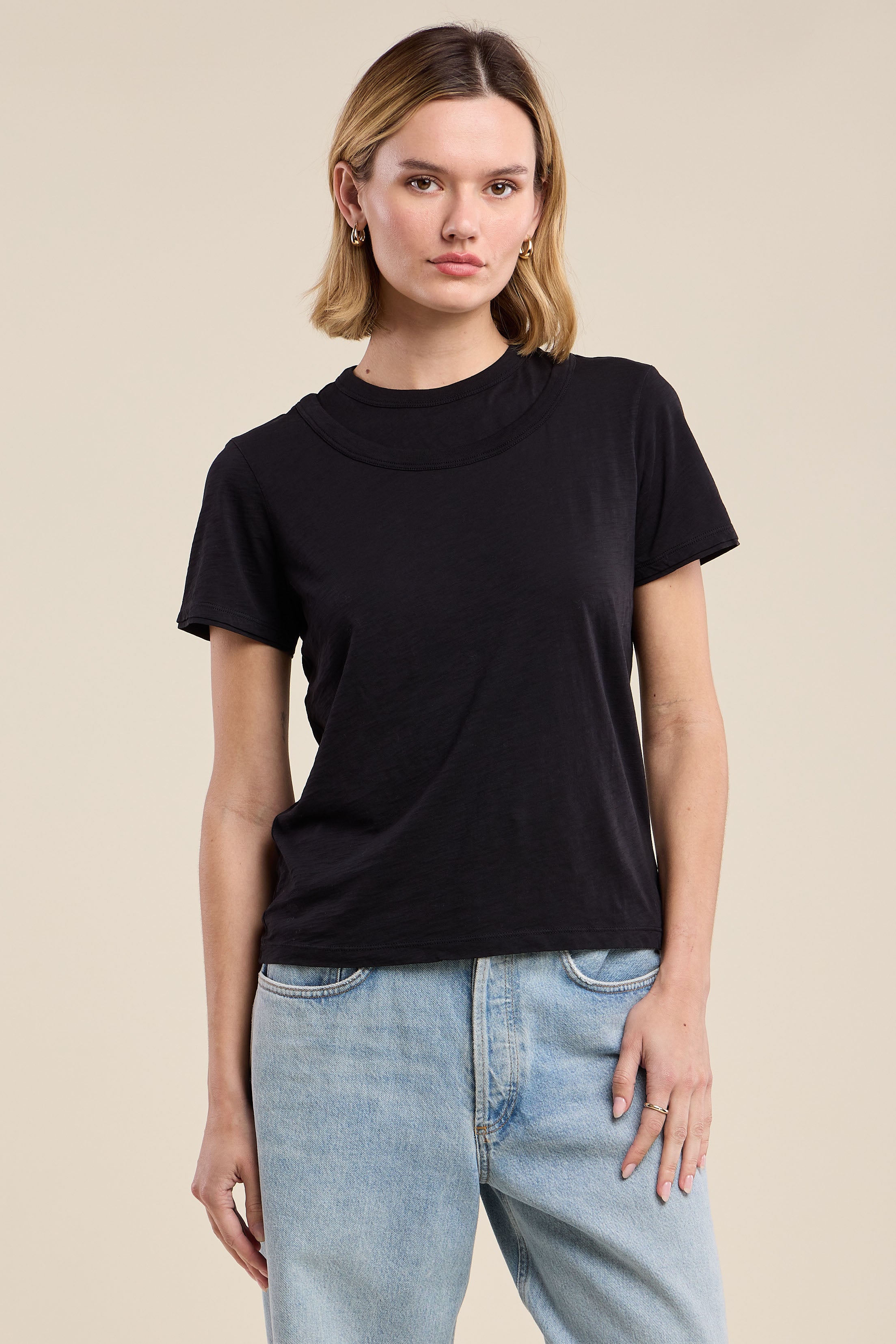 Velvet Cassandra Tee - Black