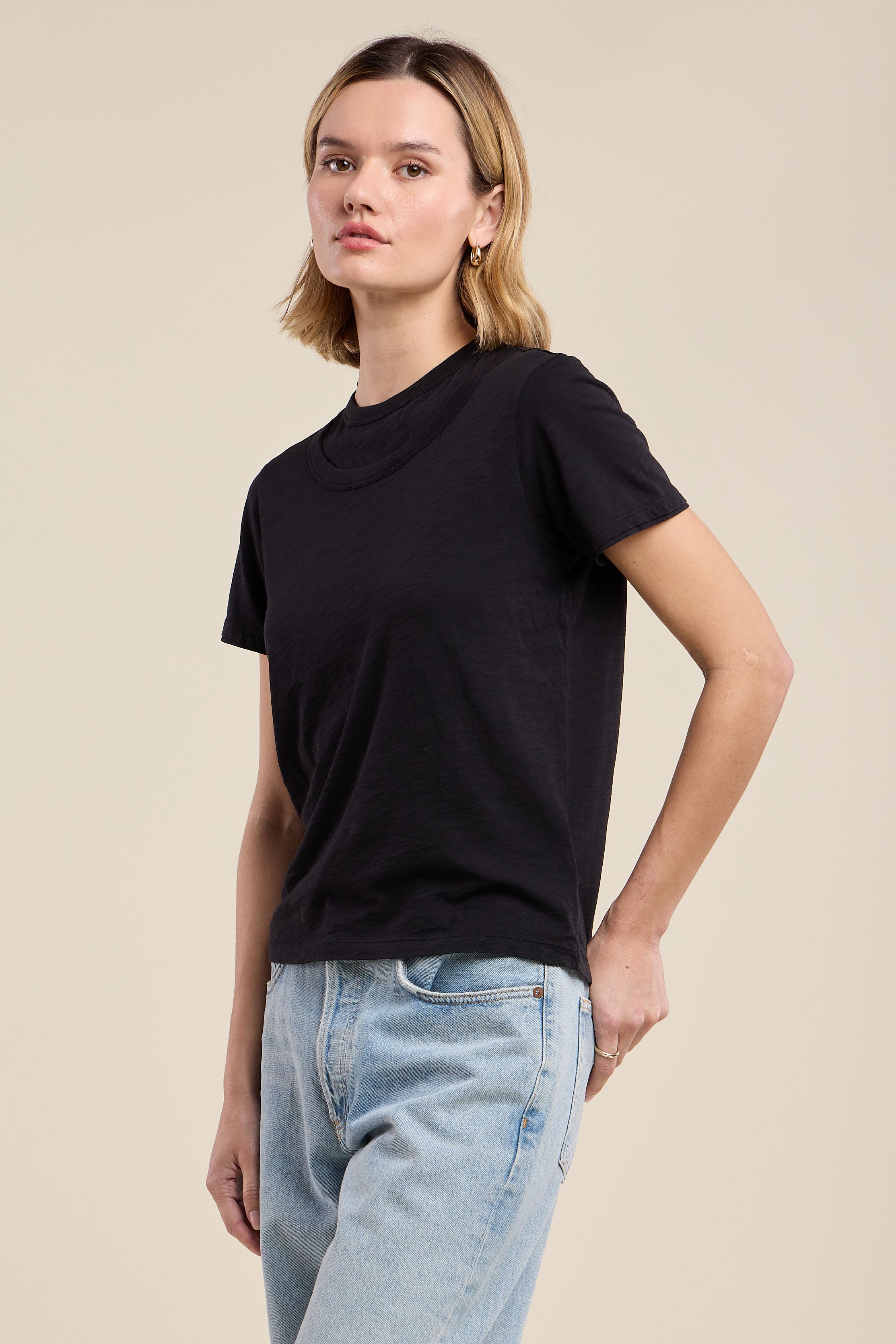 Velvet Cassandra Tee - Black