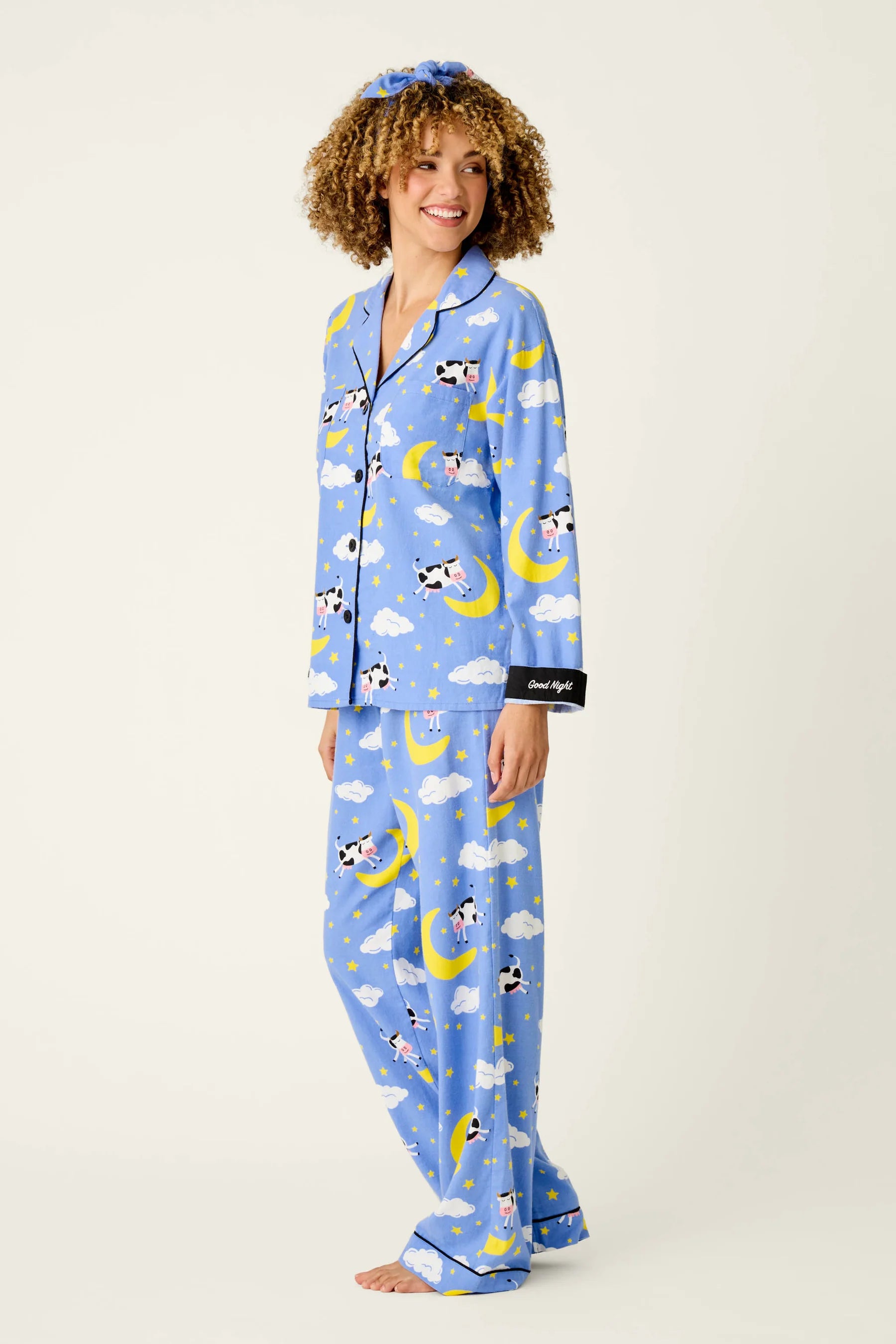 PJ Salvage Forever Favourites Flannel PJ Set - Good Night Peri