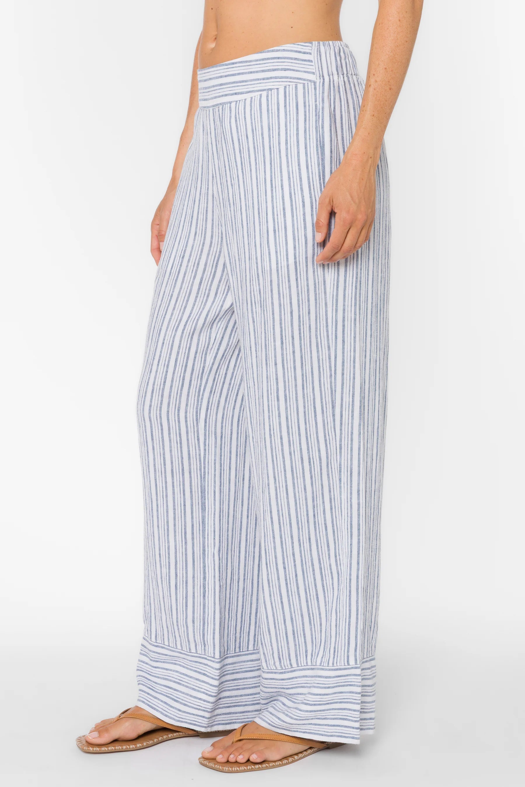 Velvet Heart Dana Pant - Washed Blue Stripe