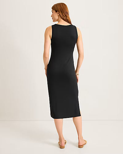 Tommy Bahama Darcy Ottoman Midi Dress - Black