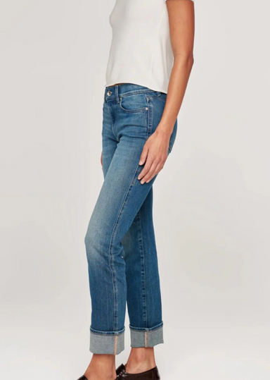 DL1961 Mara Straight Instasculpt - Hulton Cuffed Clothing - Bottoms - Denim - Premium by DL1961 | Grace the Boutique