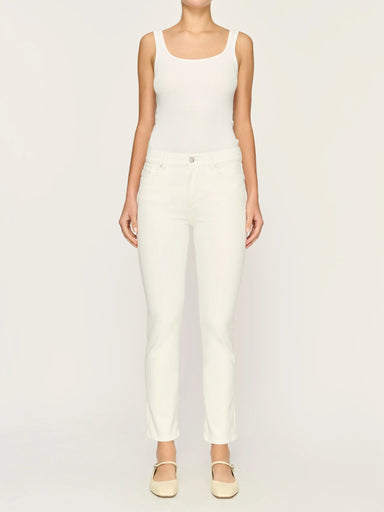 DL1961 Mara Straight Instasculpt - White Clothing - Bottoms - Denim - Premium by DL1961 | Grace the Boutique