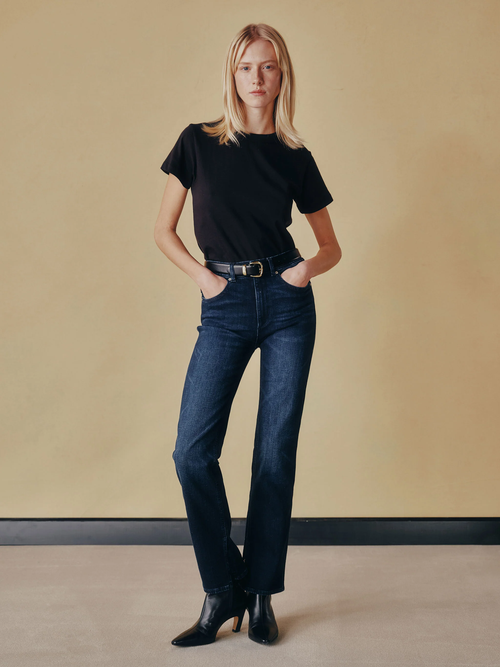 DL1961 Patti Straight High Rise 31” - Blue Cave