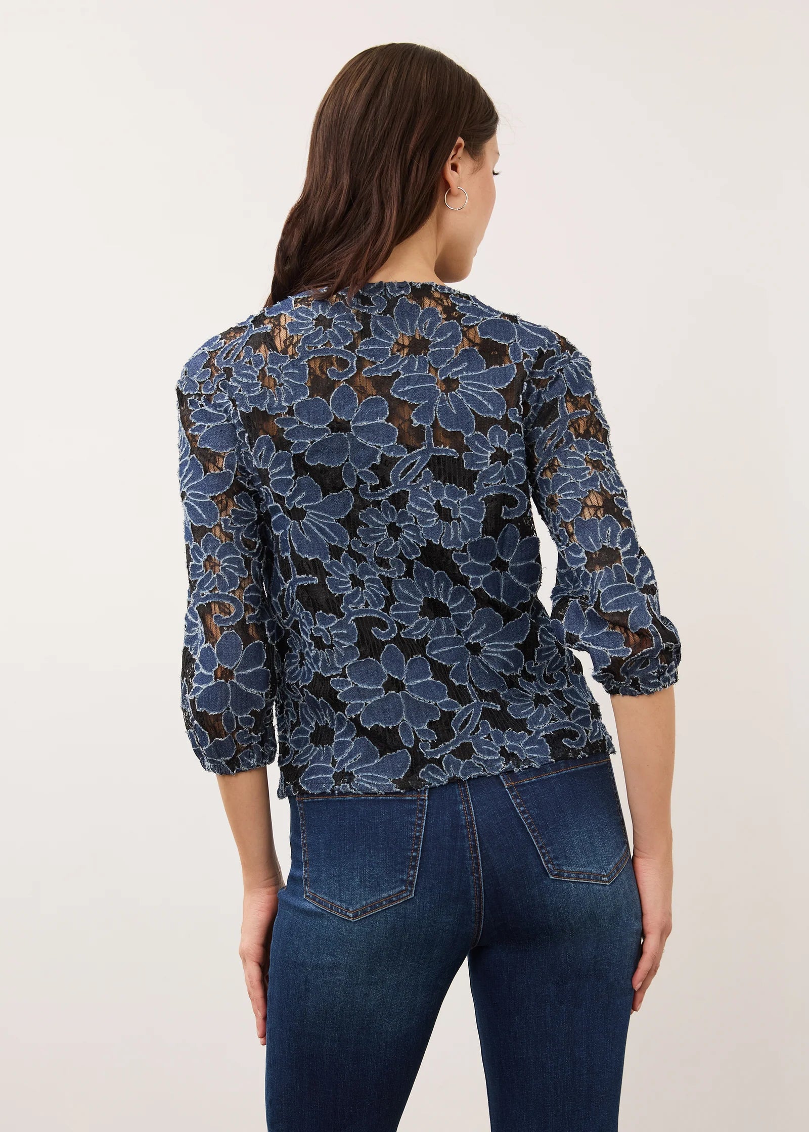 FDJ Denim Lace Popover - Denim
