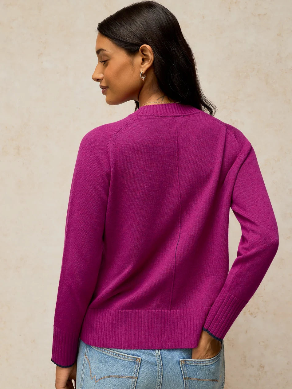 White Stuff Sienna Jumper - Dark Pink