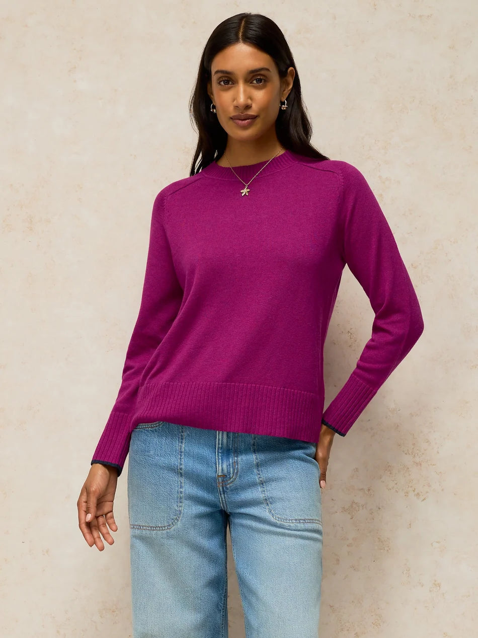 White Stuff Sienna Jumper - Dark Pink