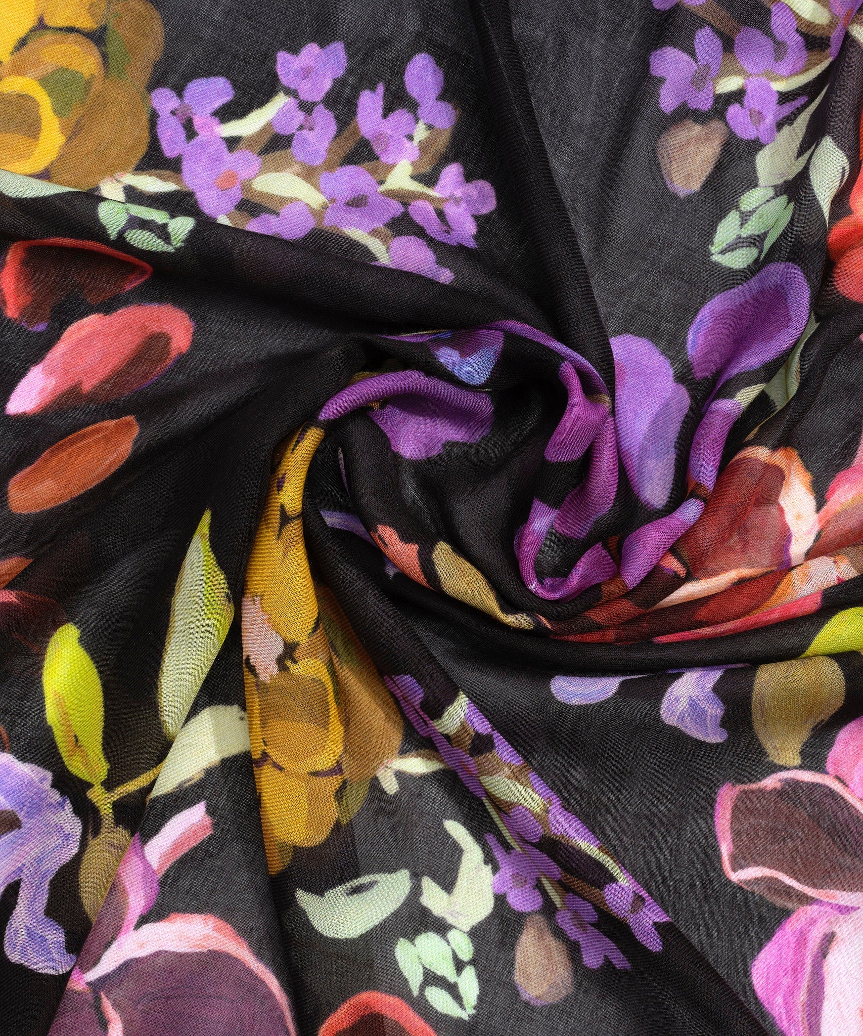 Echo Happy Floral Wrap - Black Accessories - Other Accessories - Hats & Scarves by Echo | Grace the Boutique