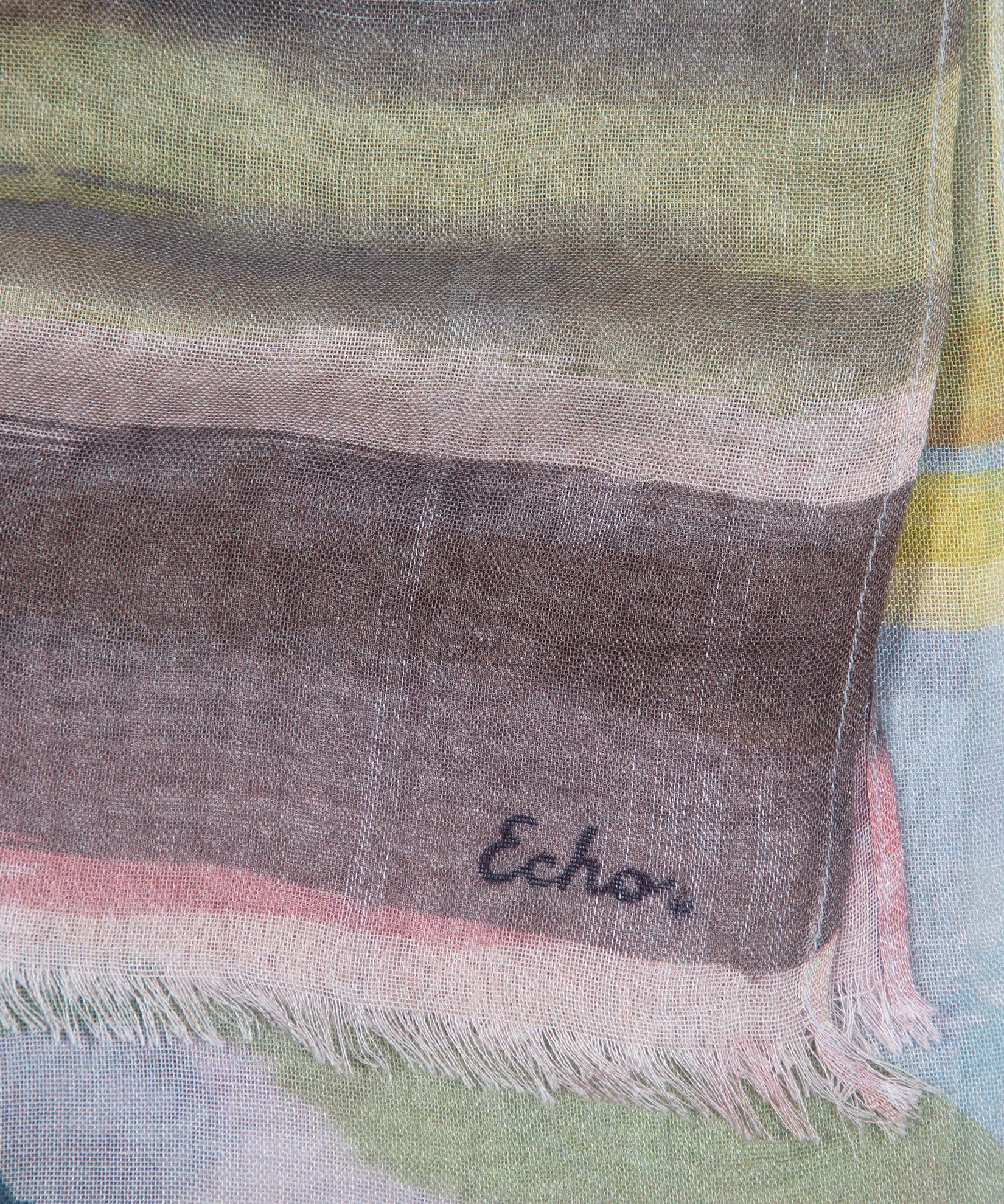 Echo Painterly Landscape Wrap - Pebble