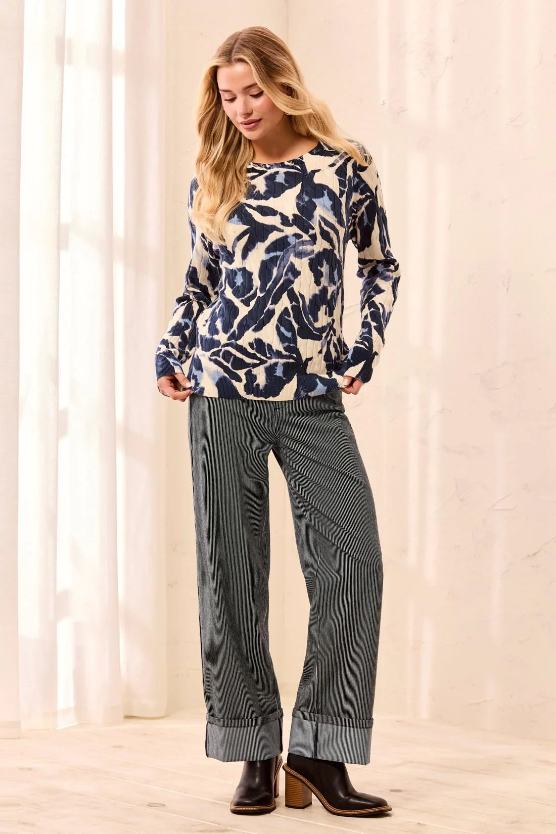 Tribal Eloise Sweater - Blue Fog