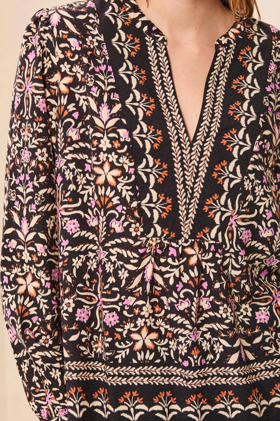 Tribal Eloise Blouse - Black