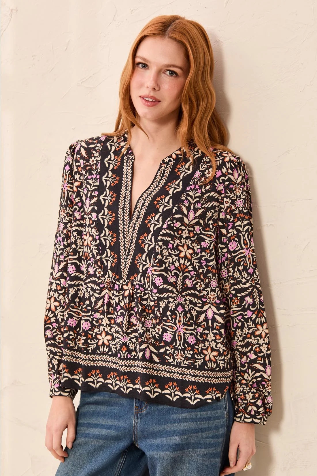 Tribal Eloise Blouse - Black