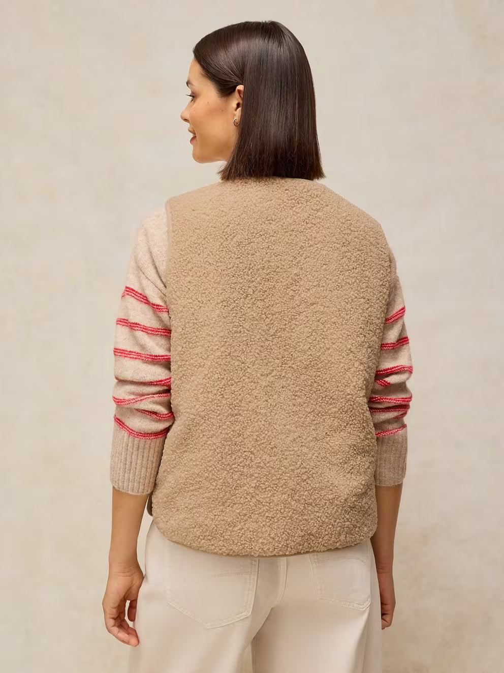 White Stuff Emery Vest - Light Natural