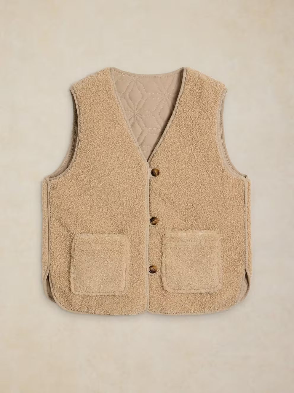 White Stuff Emery Vest - Light Natural