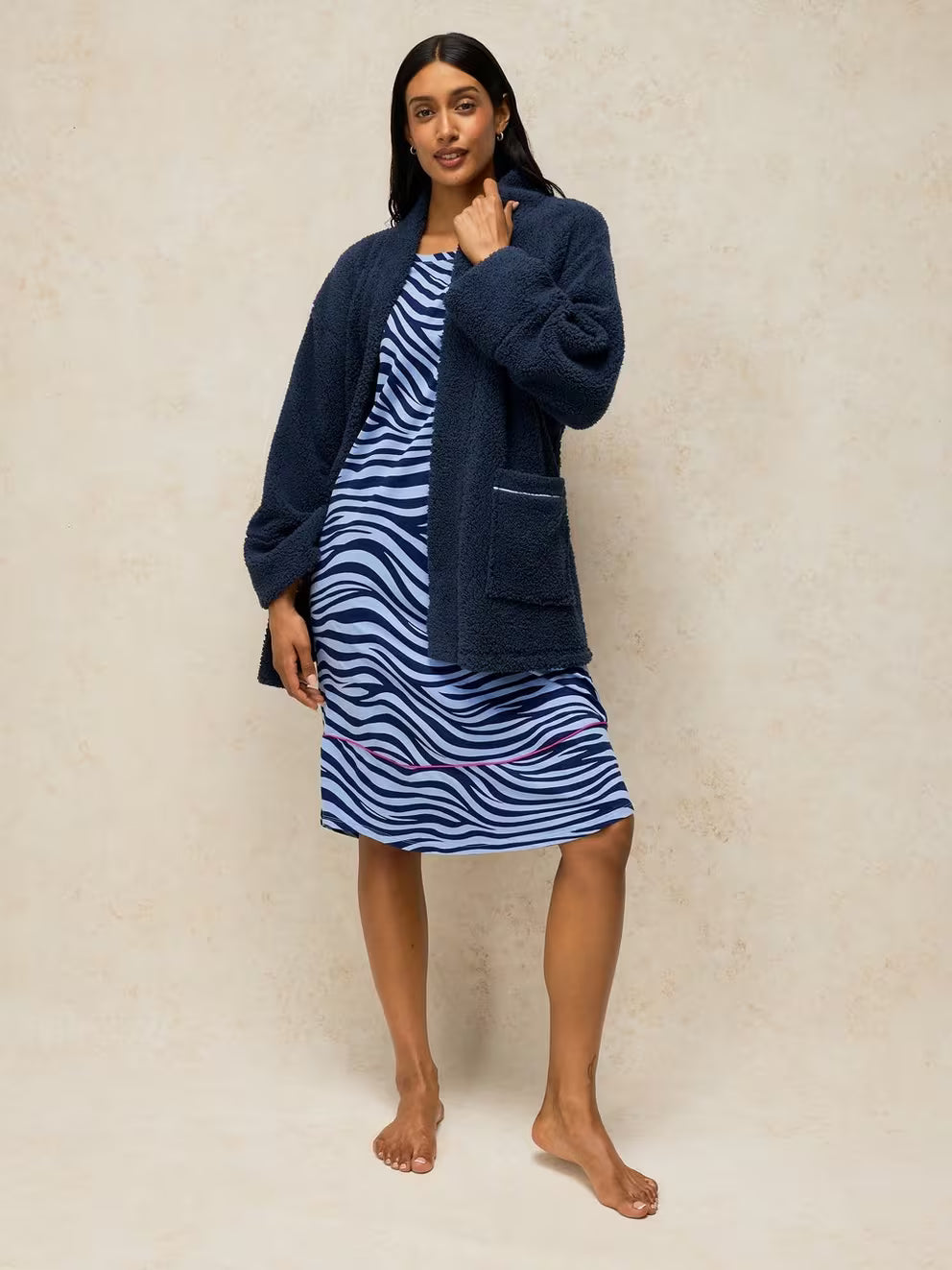 White Stuff Eva Nightie - Blue Print
