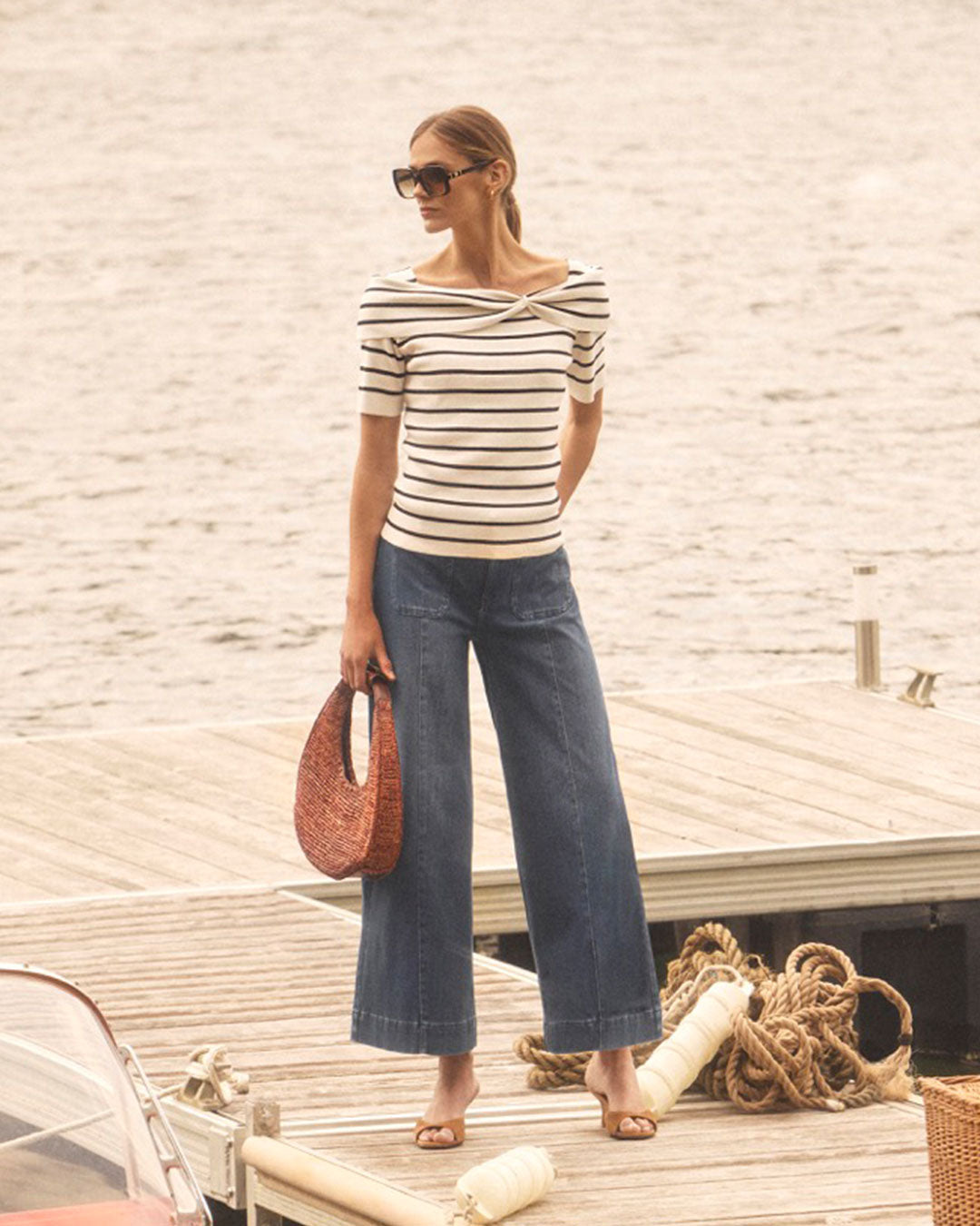 FDJ Boatneck Sweater - Black