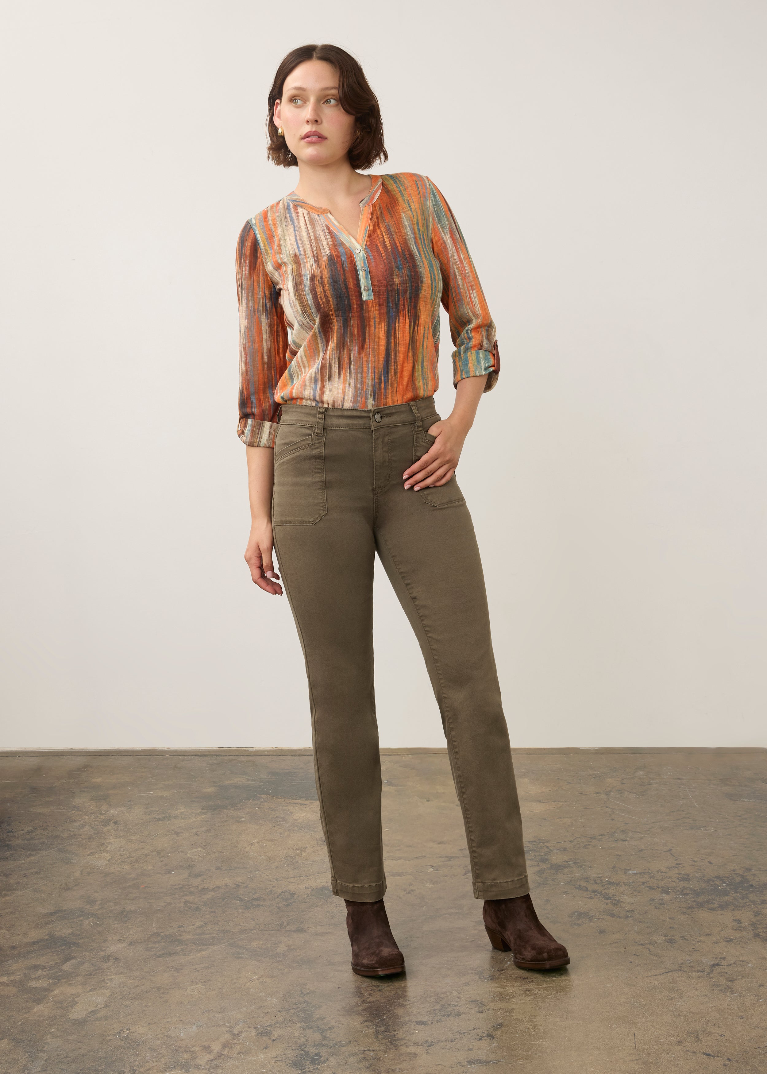 FDJ Christina Straight Leg - Olive