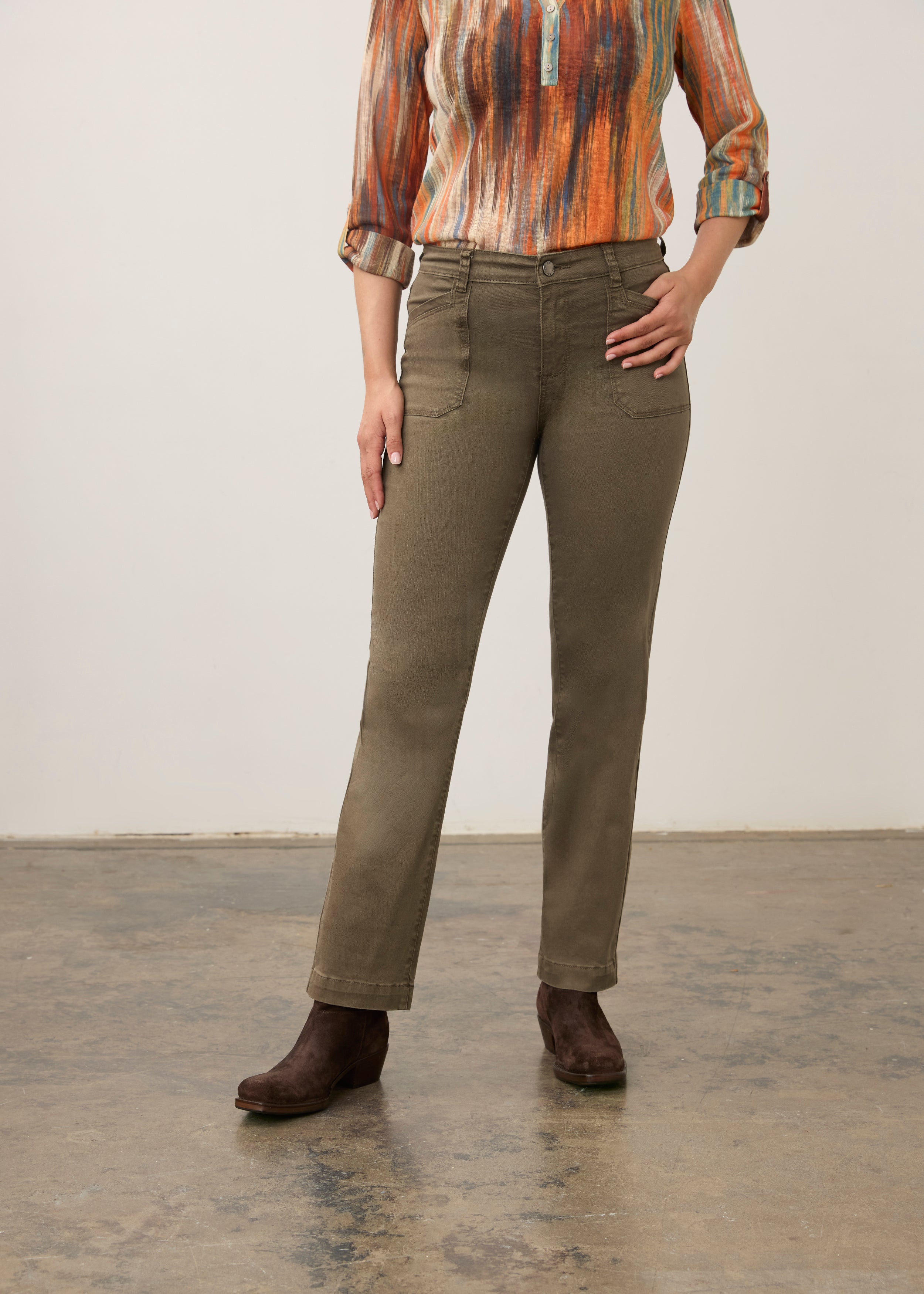 FDJ Christina Straight Leg - Olive