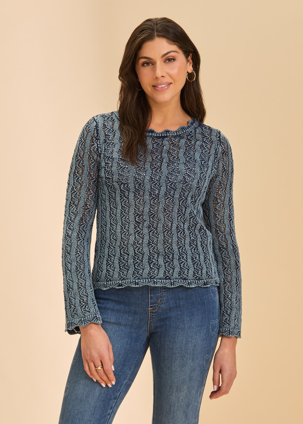 FDJ Garment Dye Sweater - Indigo