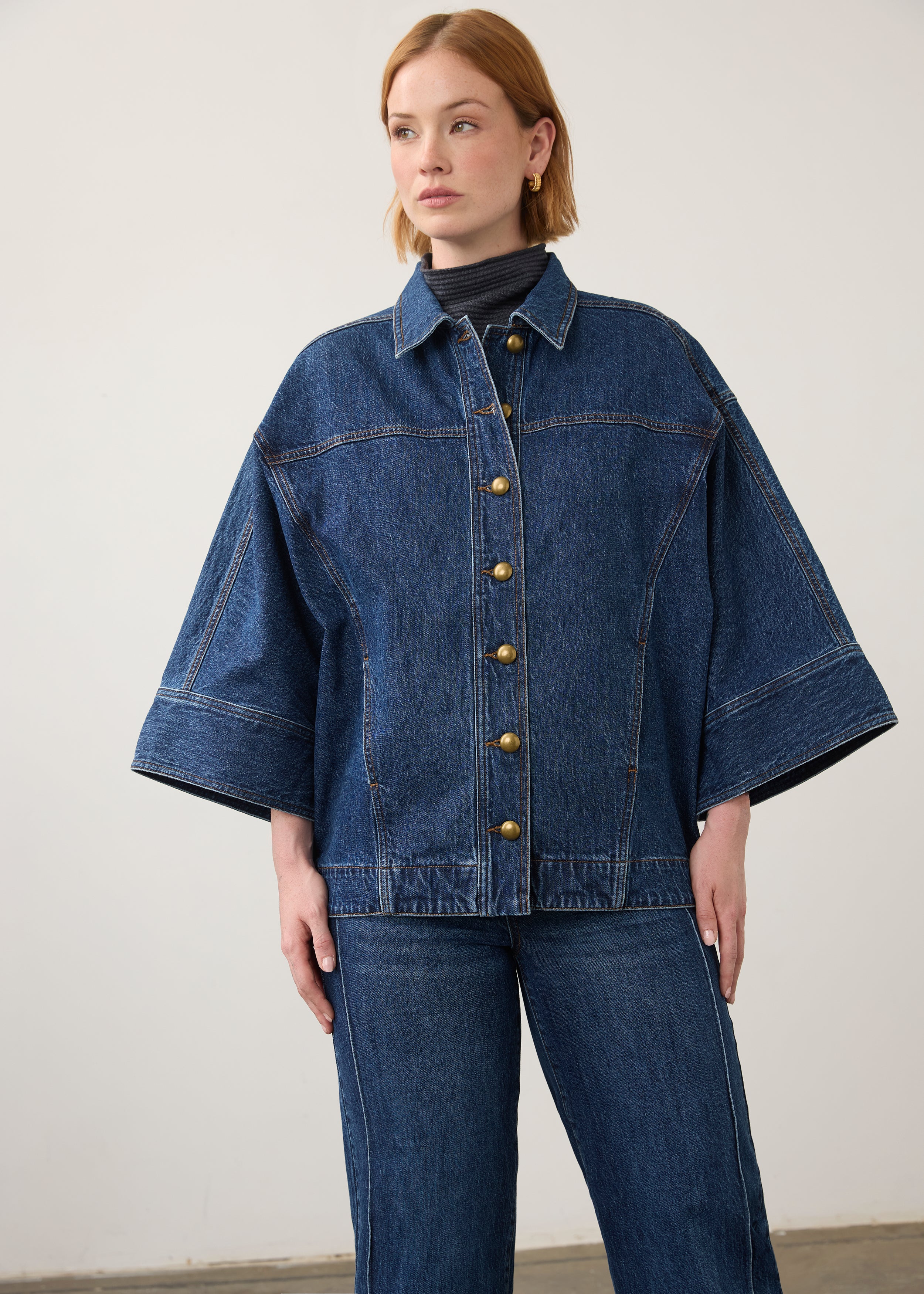 FDJ Kimono Denim Jacket - Dark