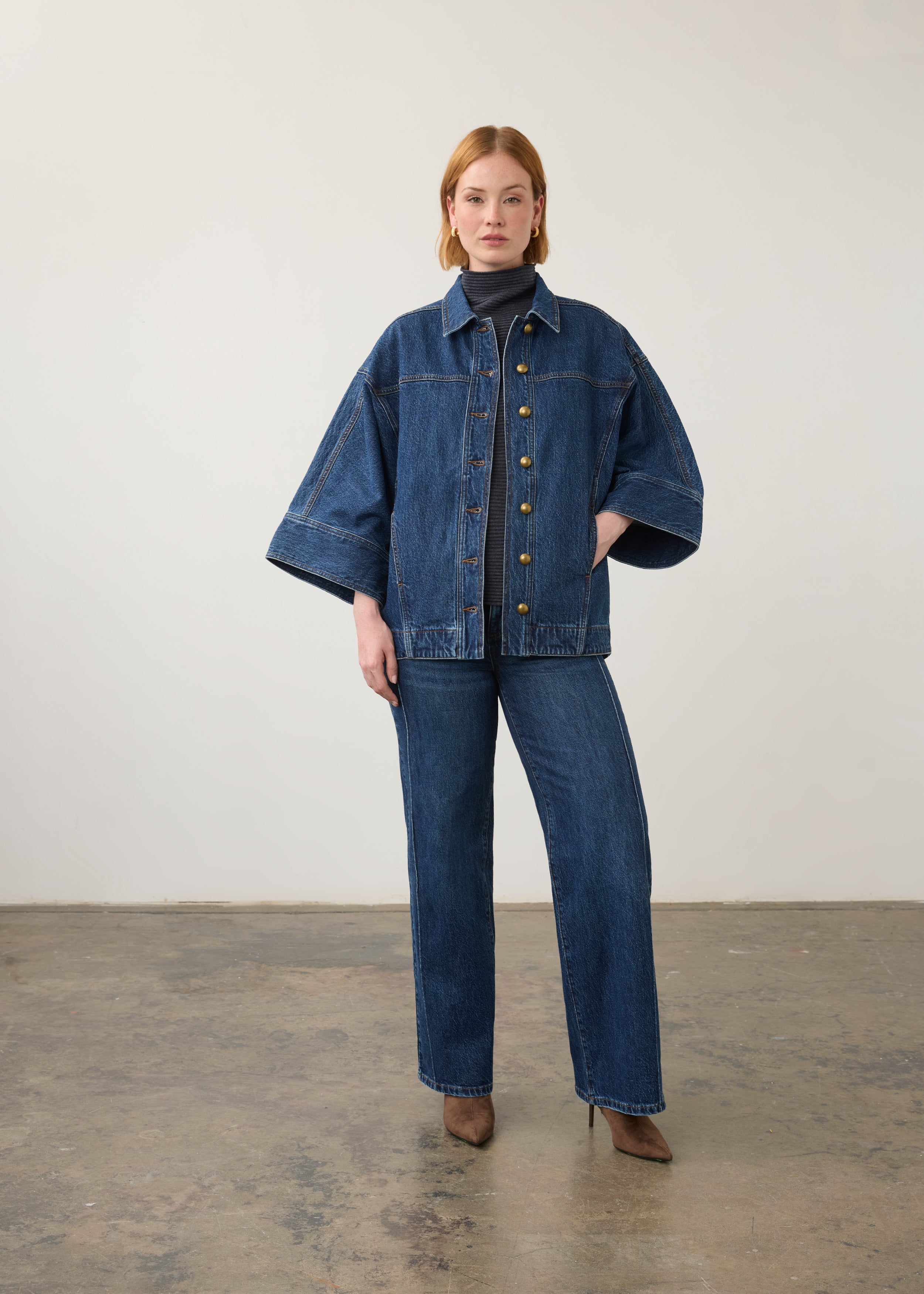 FDJ Kimono Denim Jacket - Dark