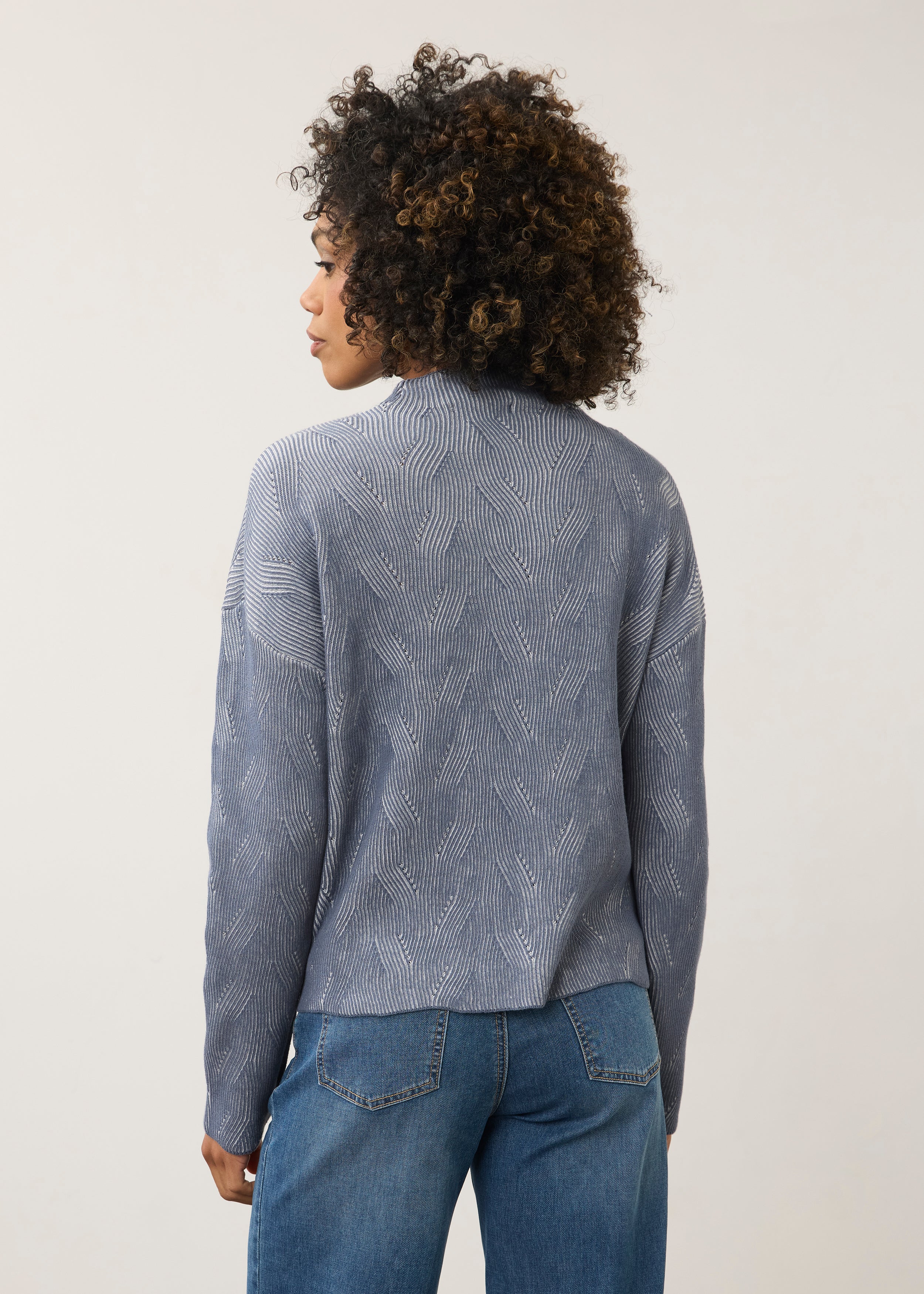 FDJ Long Sleeve Funnel Neck - Grey/Storm