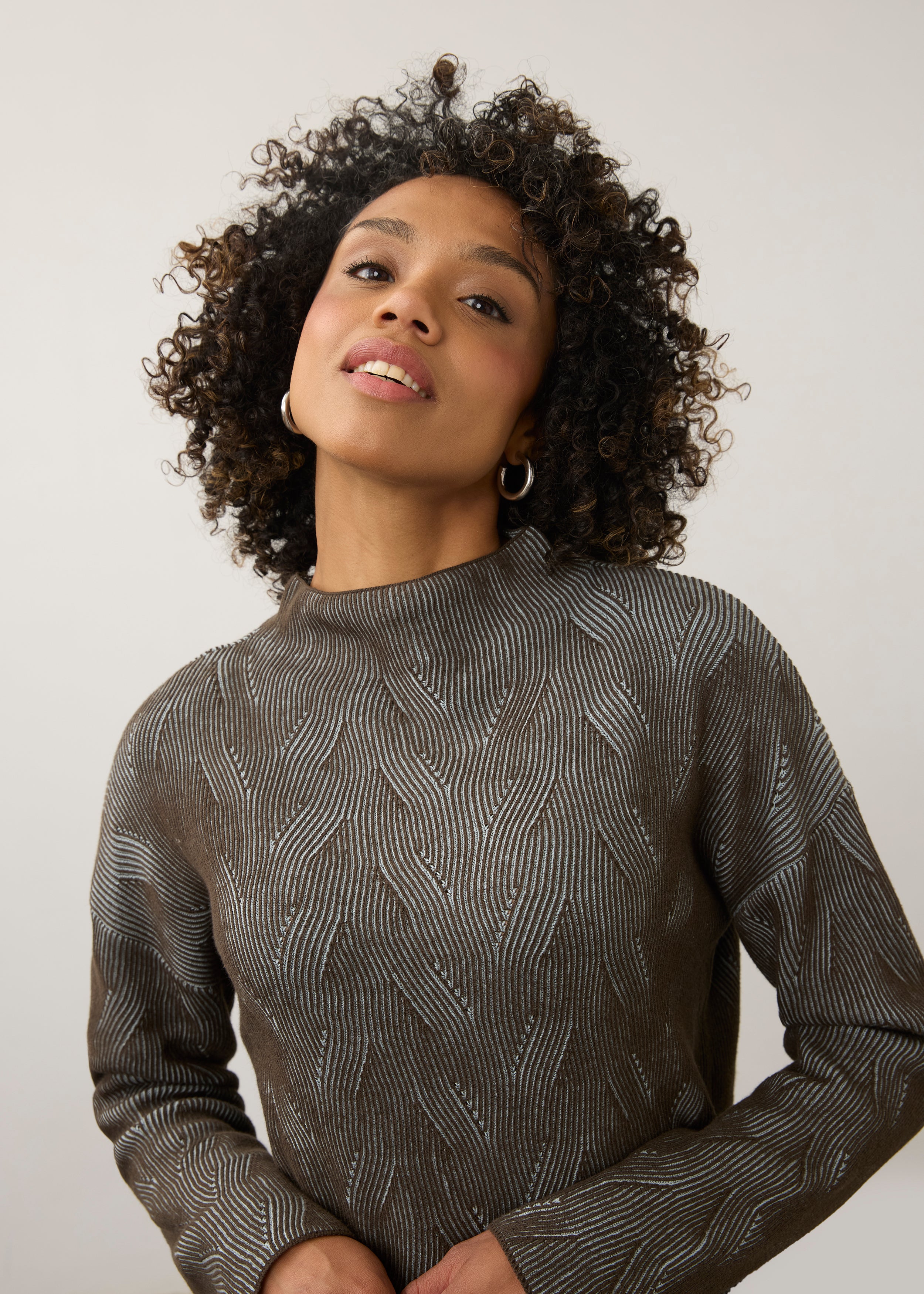 FDJ Long Sleeve Funnel Neck - Olive