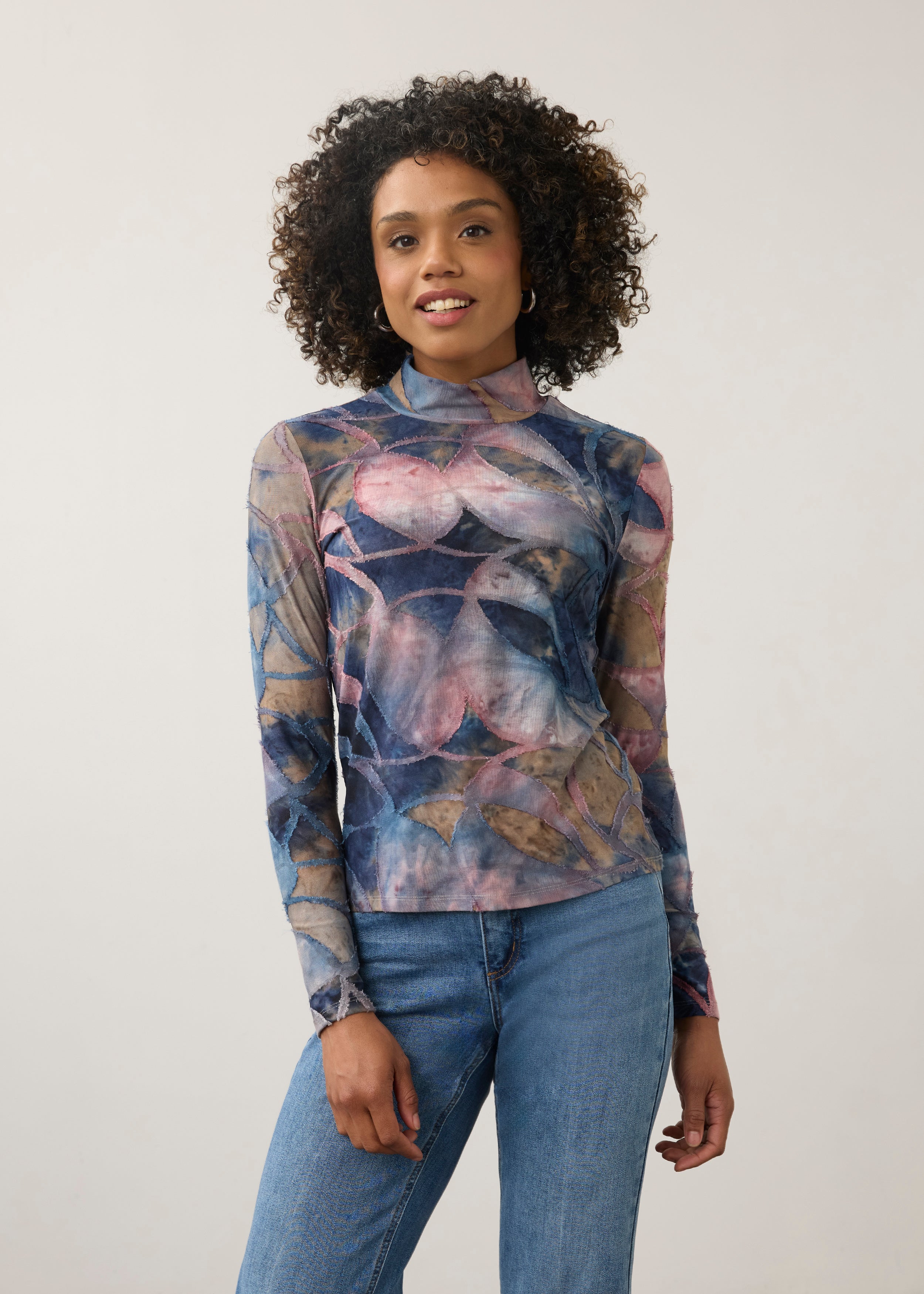 FDJ Long Sleeve Mockneck Top - Equinox