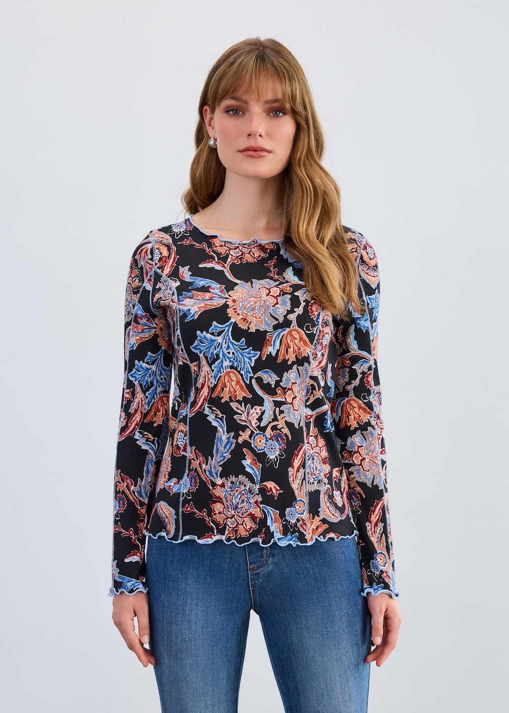 FDJ LS Boat Neck Top - Neutral