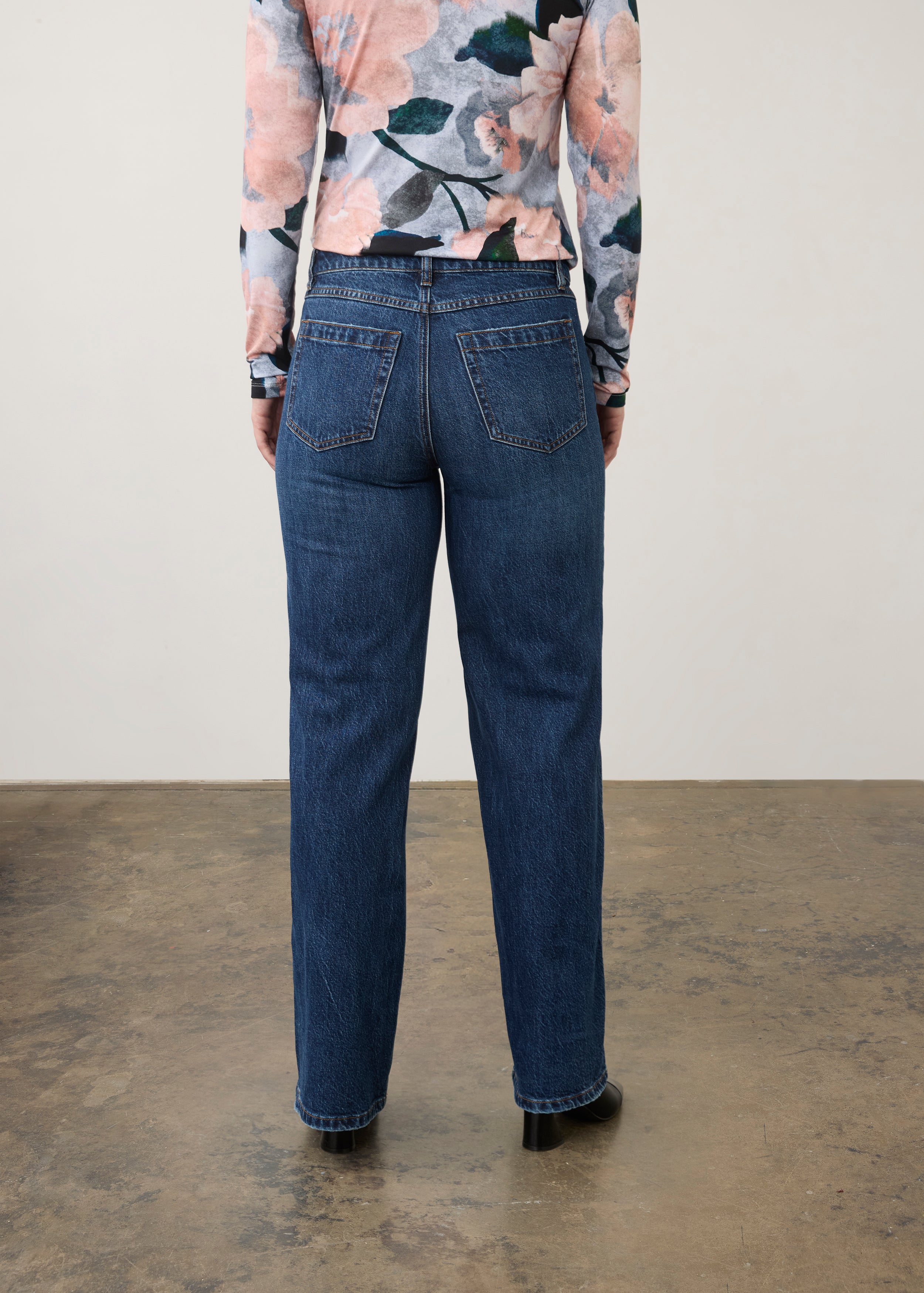 FDJ Mid Rise Wide Leg - Dark