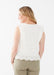 FDJ Mix Media V-Neck - White Clothing - Tops - Shirts - SS Knits by French Dressing Jeans | Grace the Boutique