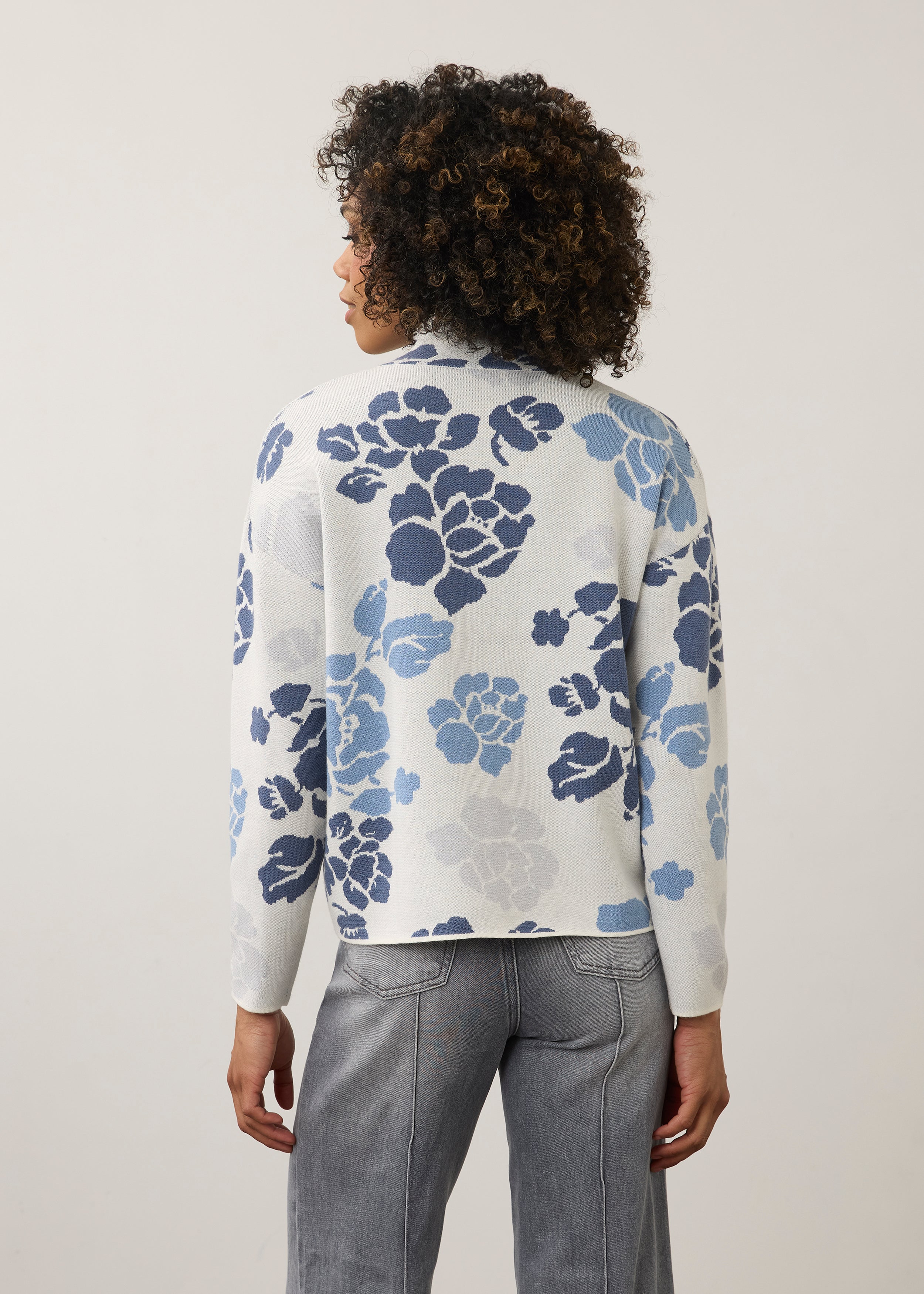FDJ Mockneck Loose Sweater - Indigo